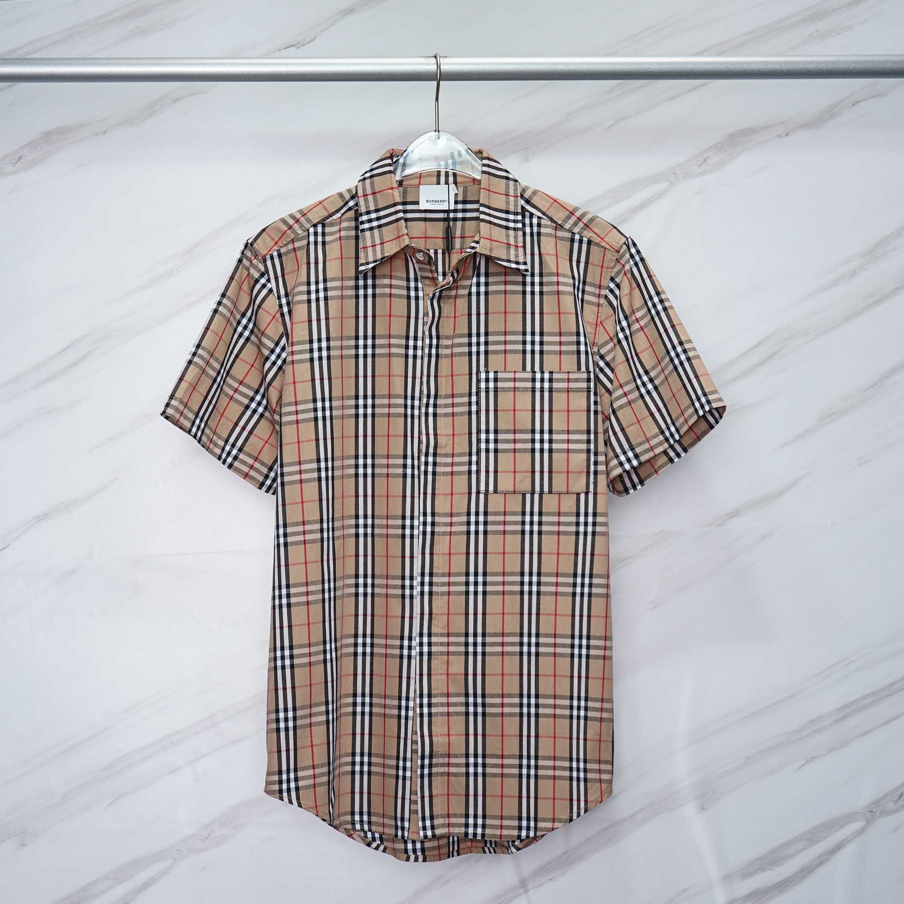 Burberry Short-sleeve Check Cotton Poplin Shirt & Shorts - EUR FASHION