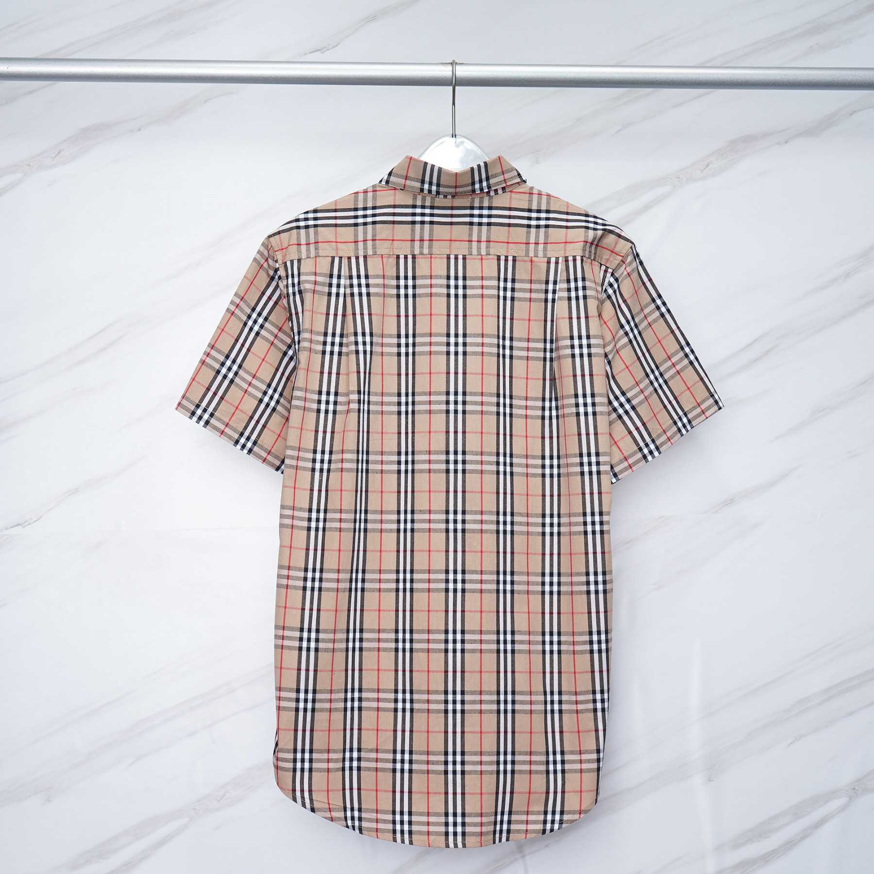 Burberry Short-sleeve Check Cotton Poplin Shirt & Shorts - EUR FASHION