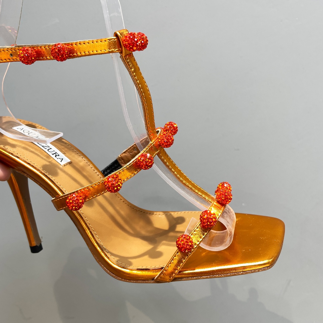 Aquazzura Cha Cha Cha Crystal Sandal  95 - EUR FASHION