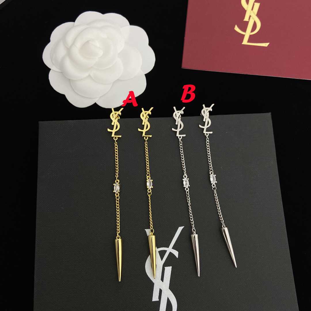 Saint Laurent YSL Logo Earrings - EUR FASHION