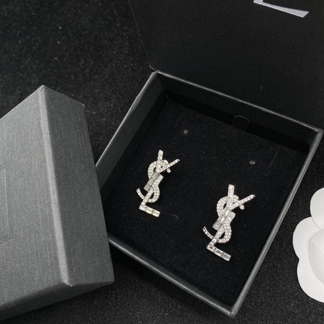 Saint Laurent YSL Logo Earrings - EUR FASHION