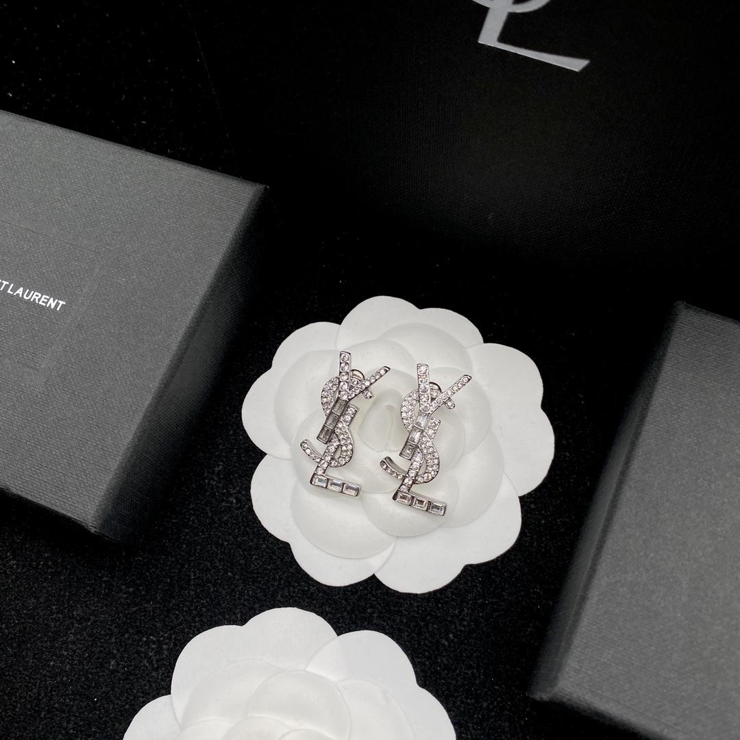 Saint Laurent YSL Logo Earrings - EUR FASHION