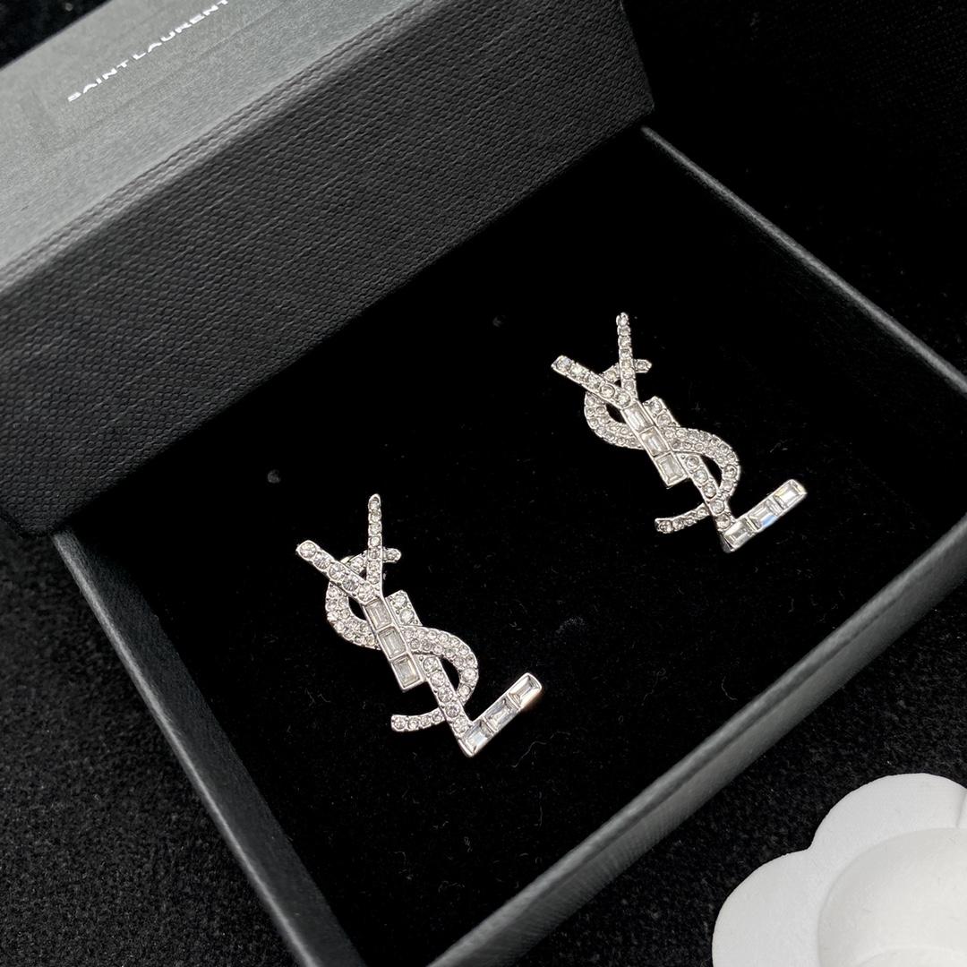 Saint Laurent YSL Logo Earrings - EUR FASHION