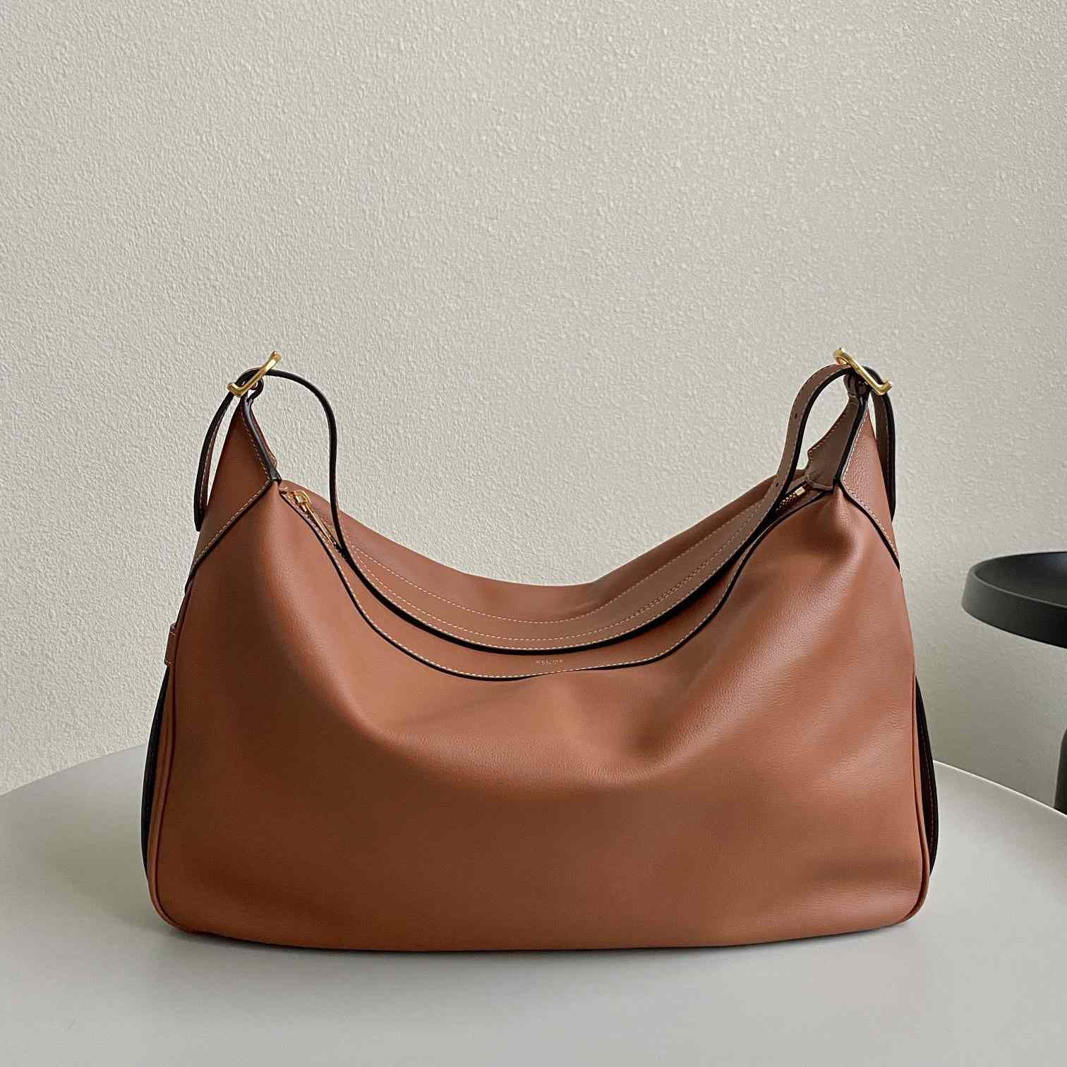 Celine Large Romy In Supple Calfskin Tan - EUR FASHION