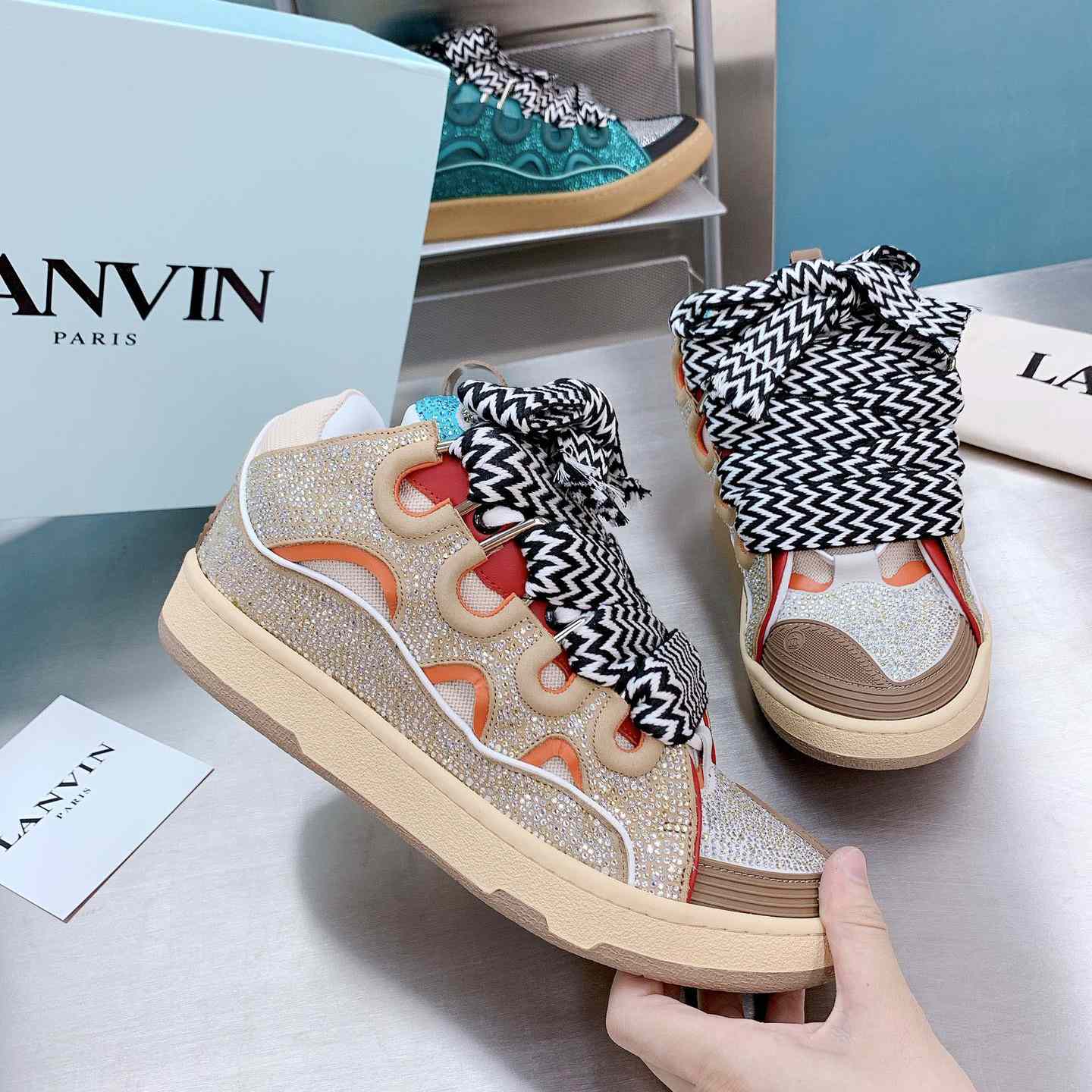 Lanvin Curb Low-Top Sneakers - EUR FASHION