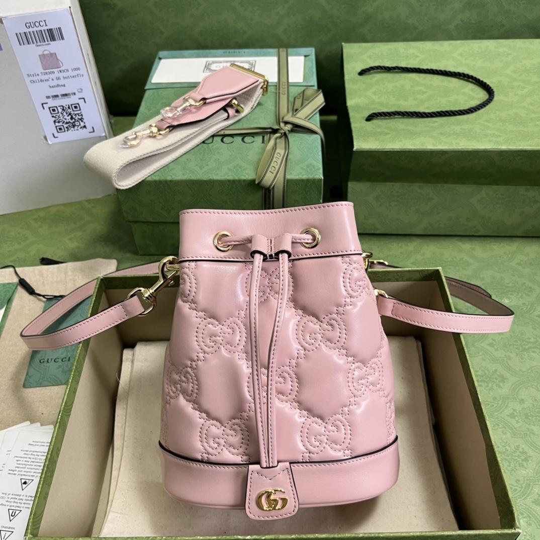 Gucci GG Matelassé Bucket Bag (17*20*10cm) - EUR FASHION