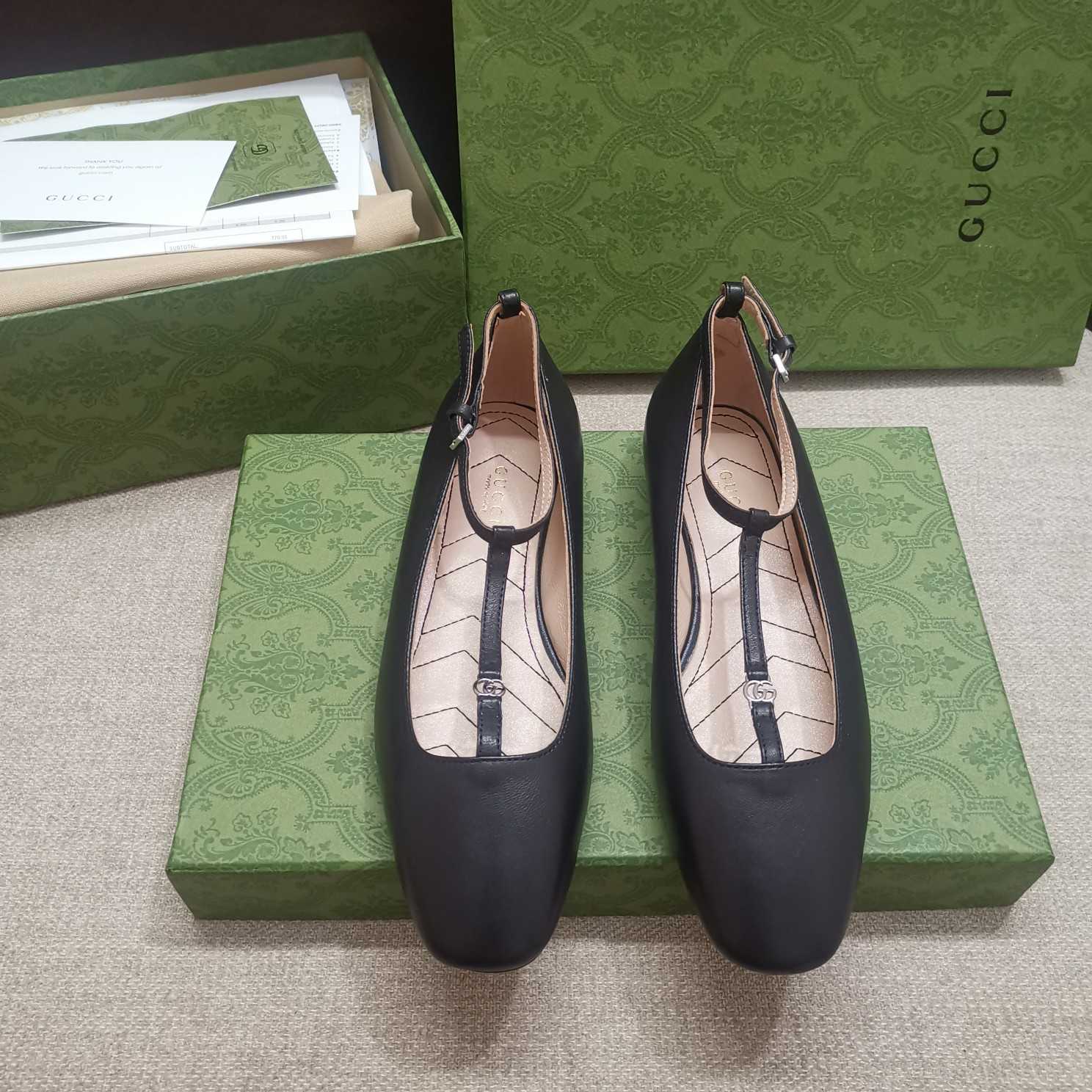 Gucci Women's Ballet Flat With Double G - EUR FASHION