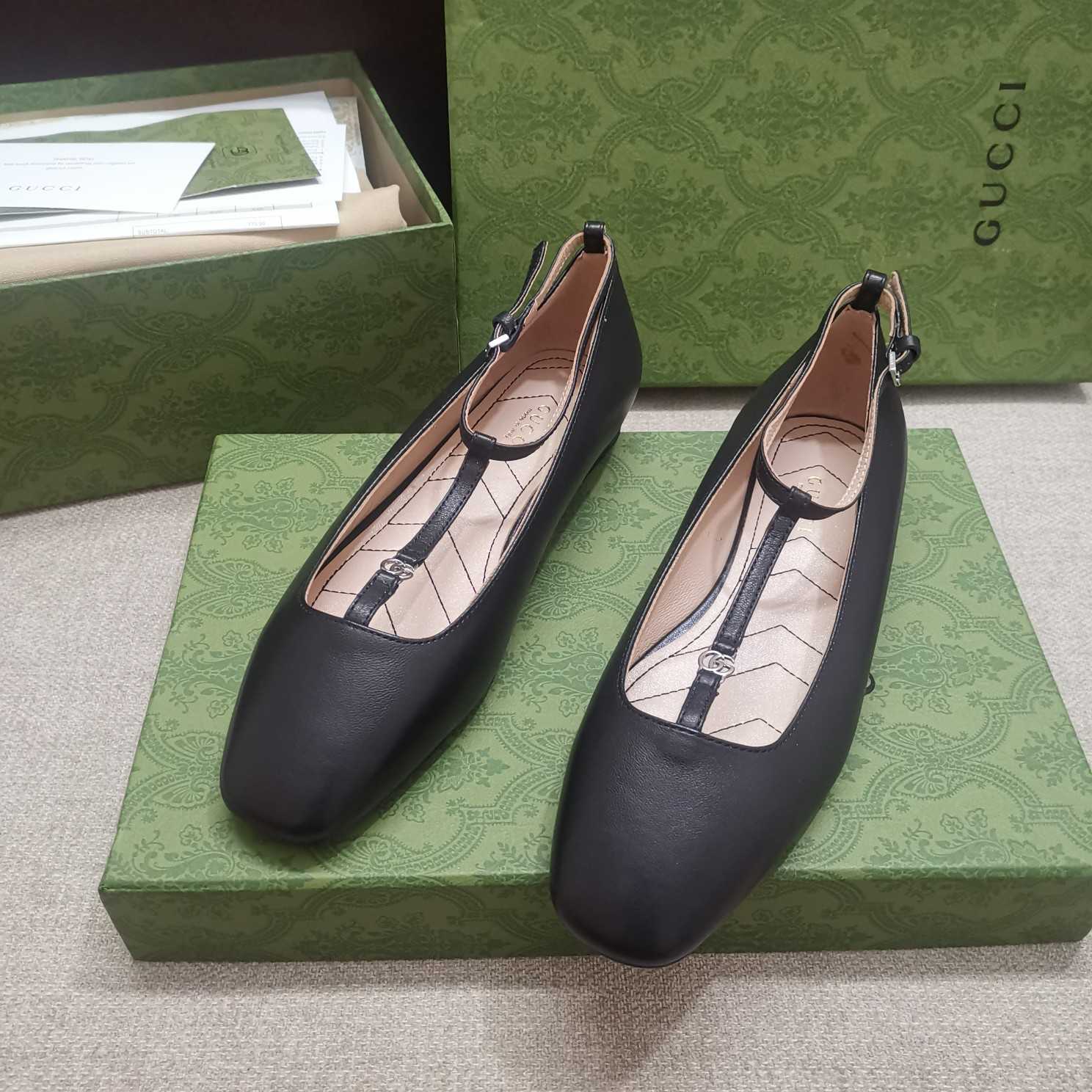 Gucci Women's Ballet Flat With Double G - EUR FASHION