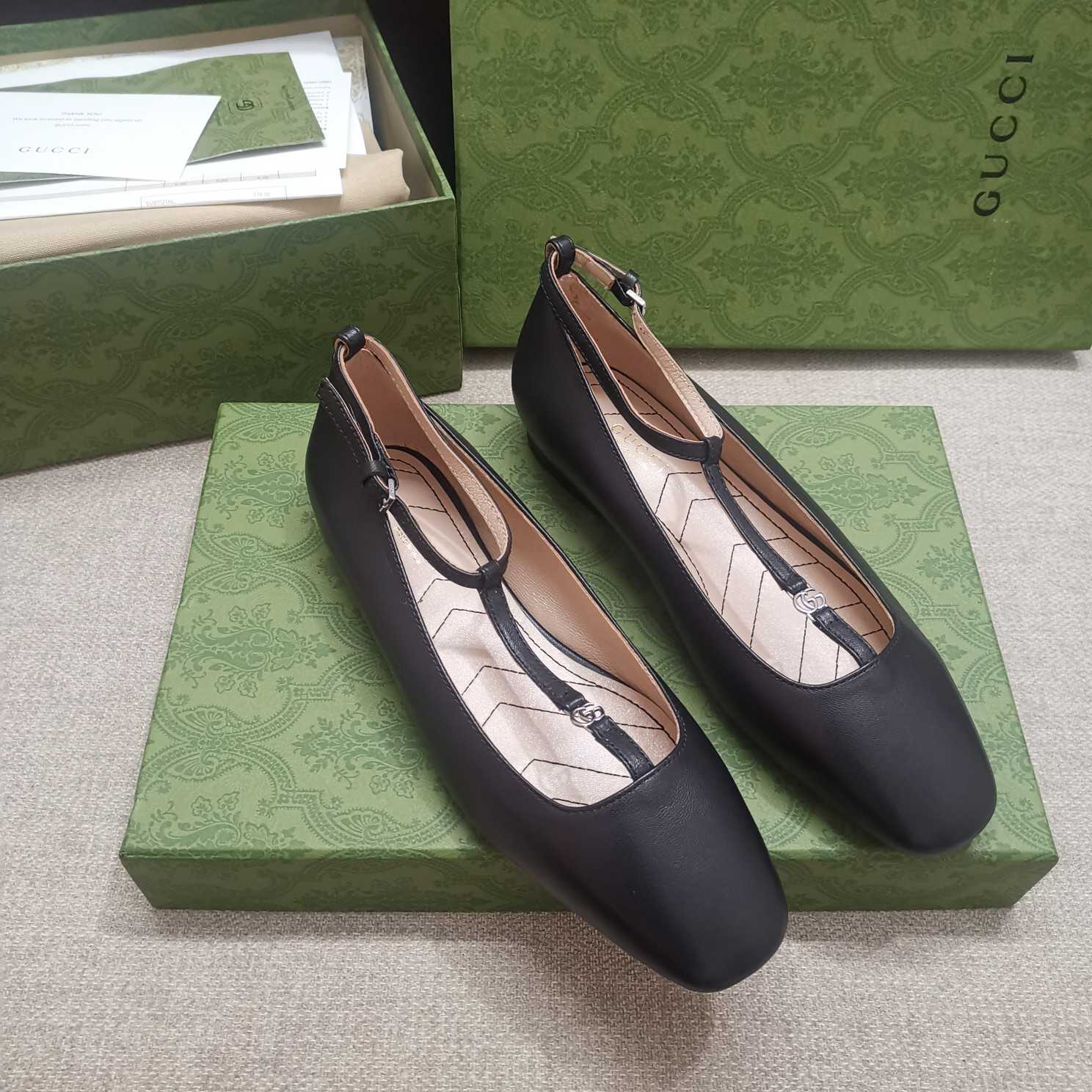 Gucci Women's Ballet Flat With Double G - EUR FASHION