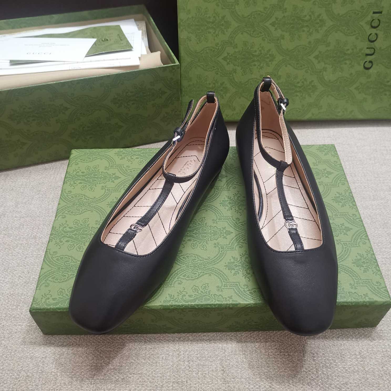 Gucci Women's Ballet Flat With Double G - EUR FASHION