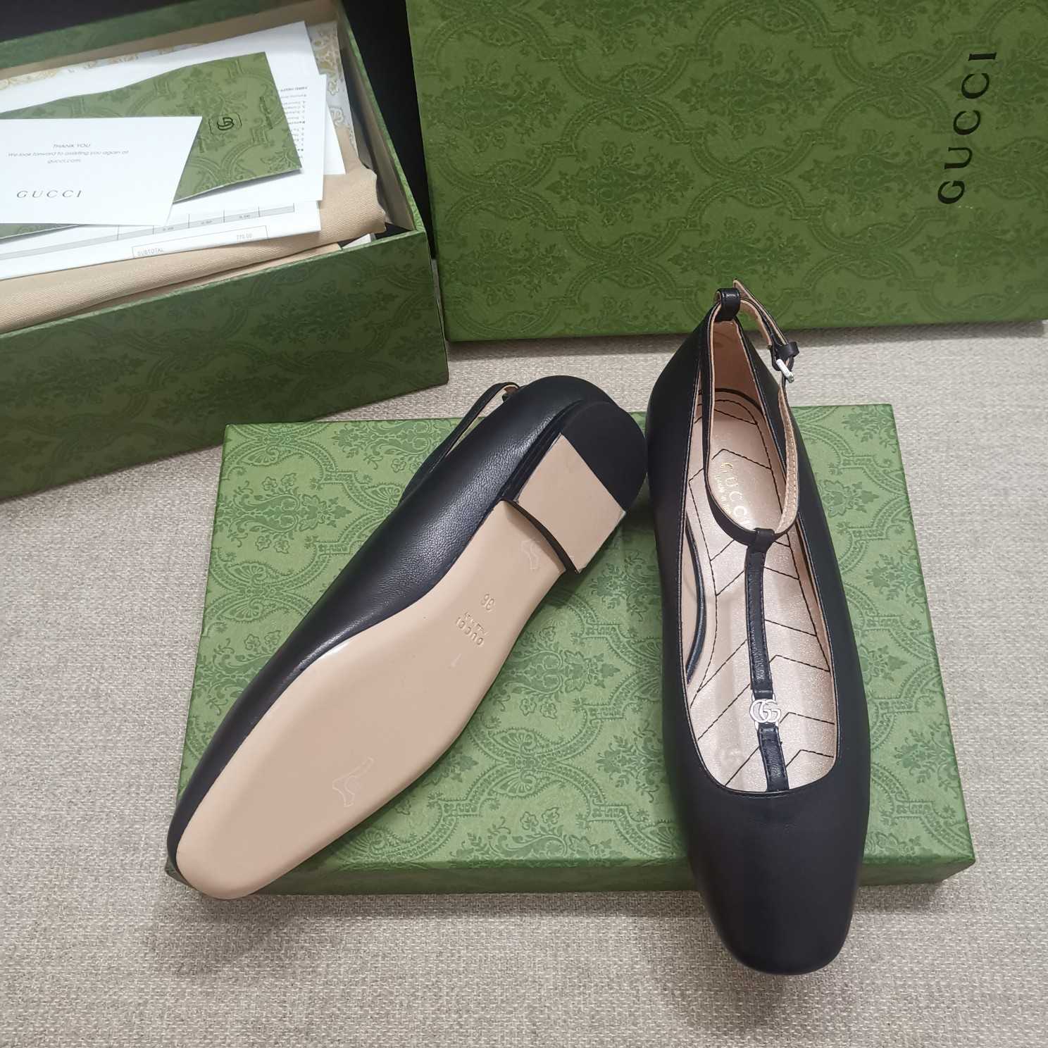 Gucci Women's Ballet Flat With Double G - EUR FASHION