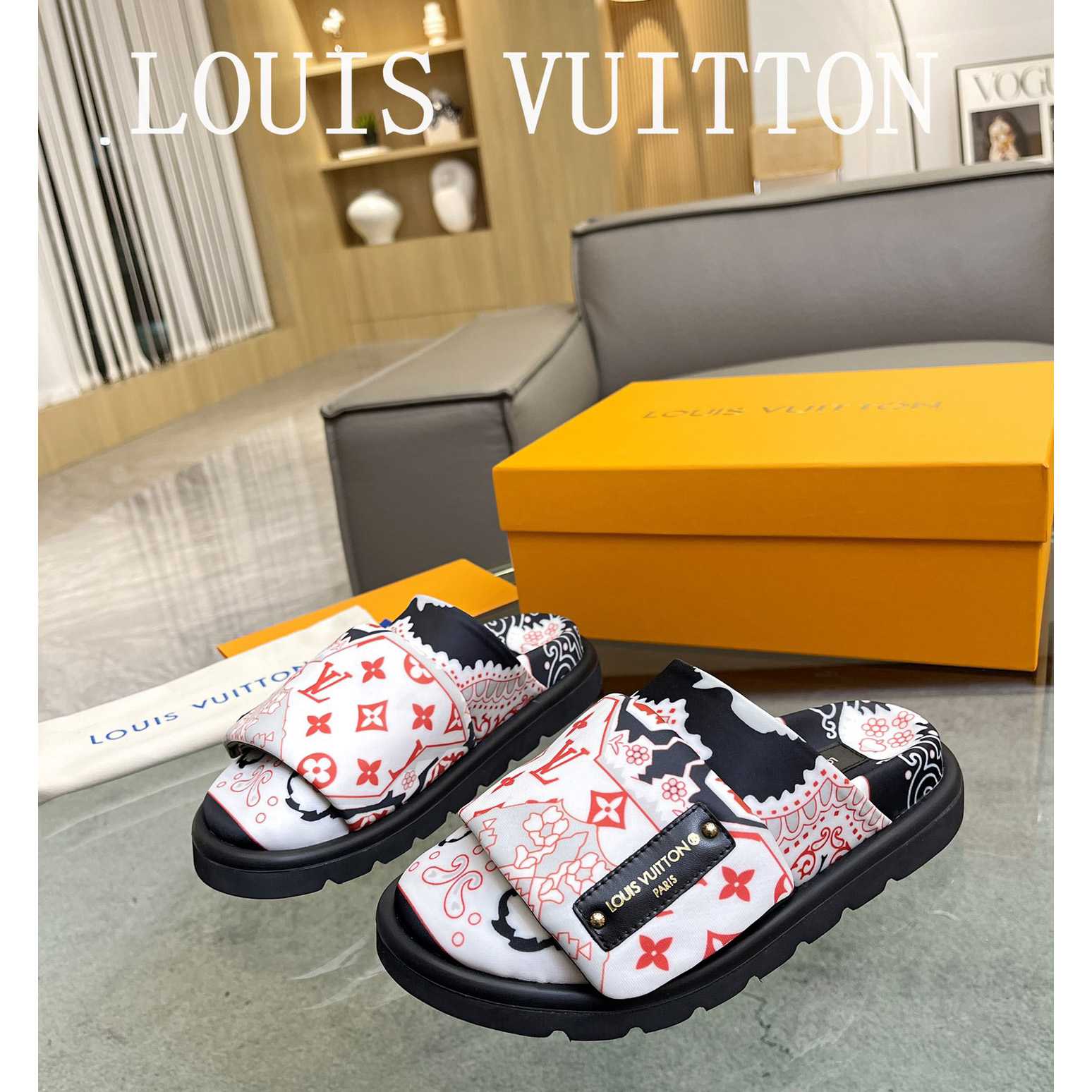 Louis Vuitton Slipper Pillow Flat Comfort Mule       - EUR FASHION