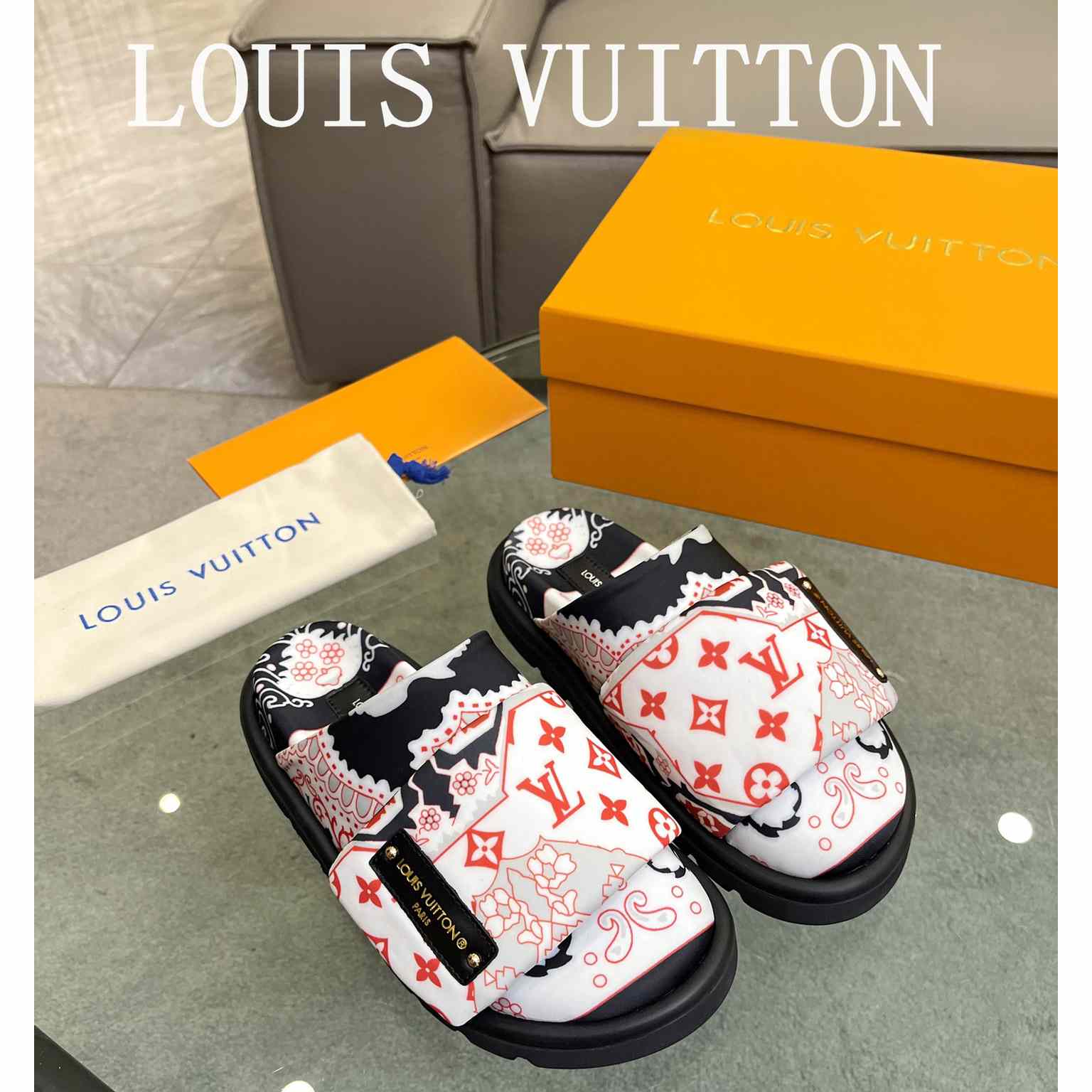 Louis Vuitton Slipper Pillow Flat Comfort Mule       - EUR FASHION