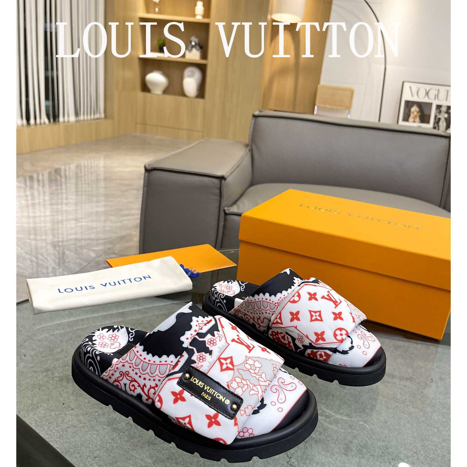 Louis Vuitton Slipper Pillow Flat Comfort Mule       - EUR FASHION