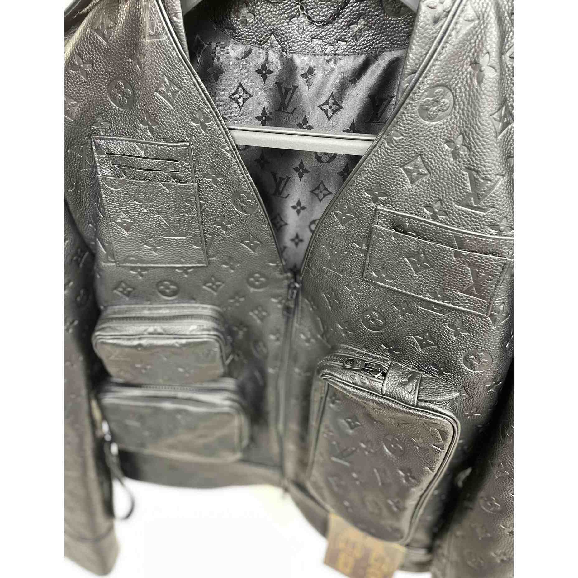 Louis Vuitton Monogram Embossed Utility Jacket - EUR FASHION