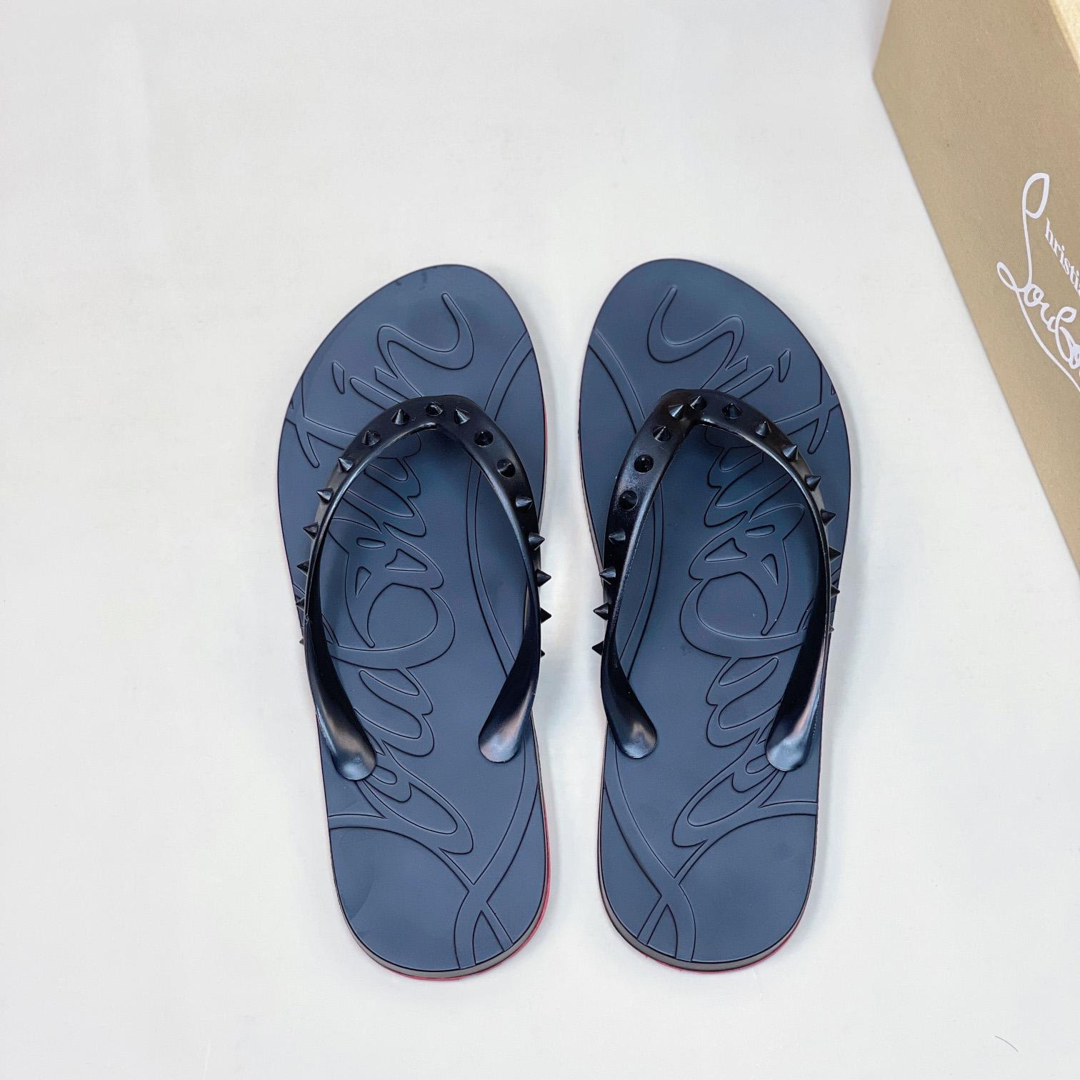 Christian Louboutin Loubi Flip Man Flip-flops - Rubber - EUR FASHION