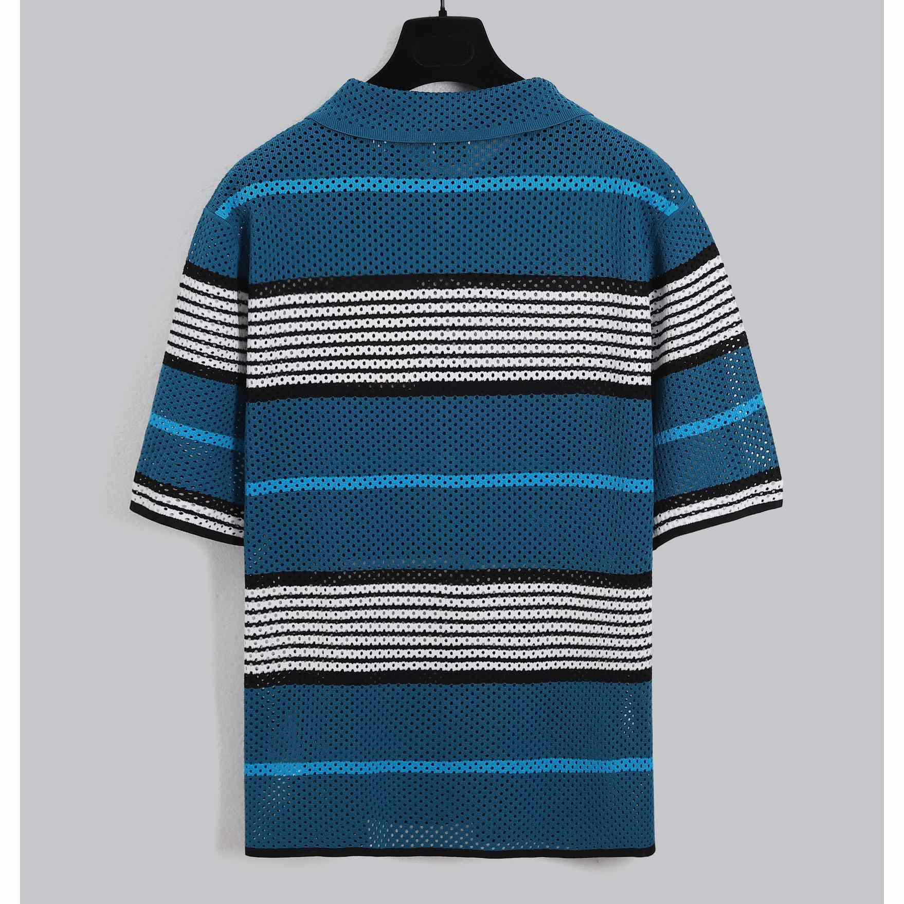 Burberry Short-sleeve Stripe Print Nylon Oversized Shirt & Shorts - EUR FASHION