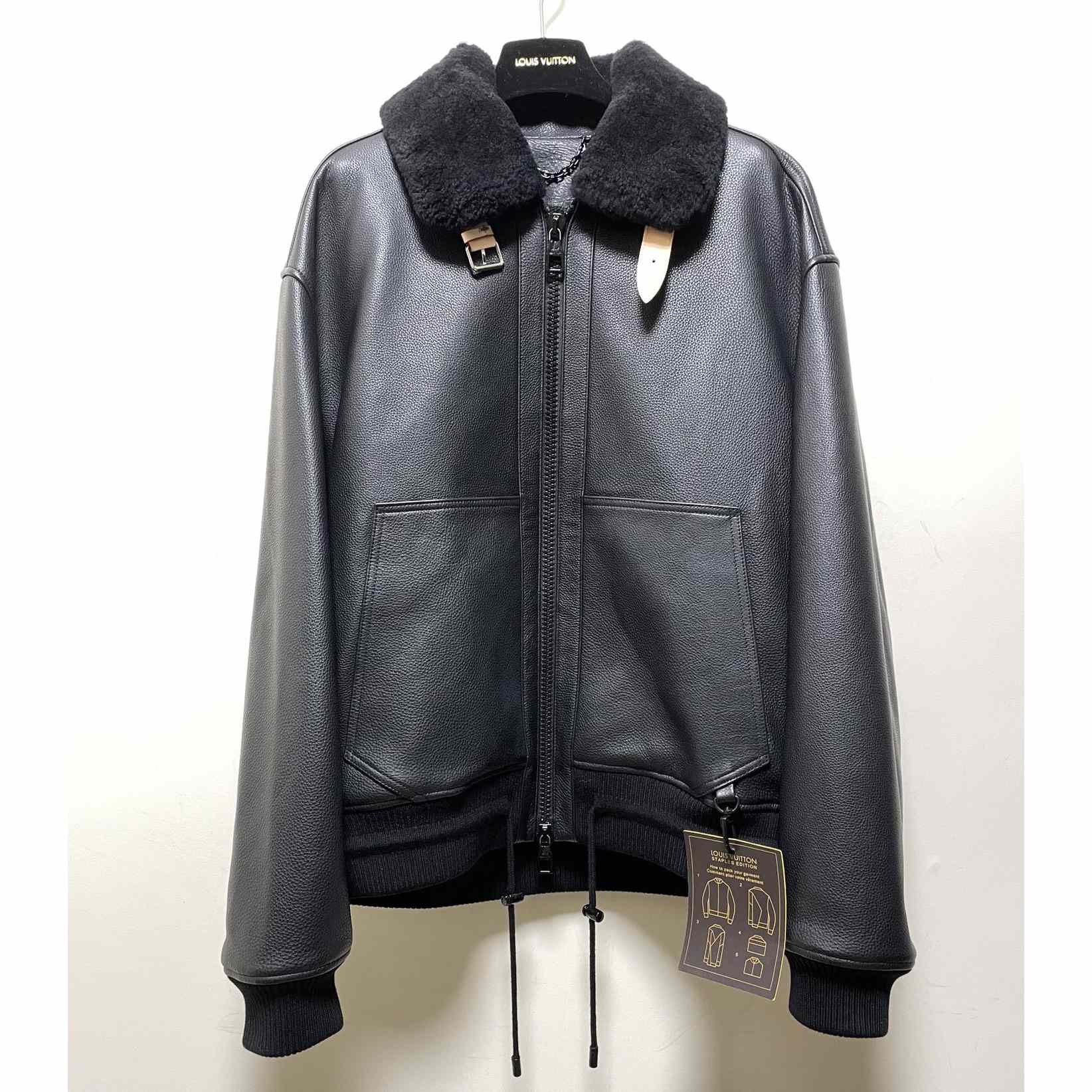 Louis Vuitton Leather Aviator Jacket - EUR FASHION