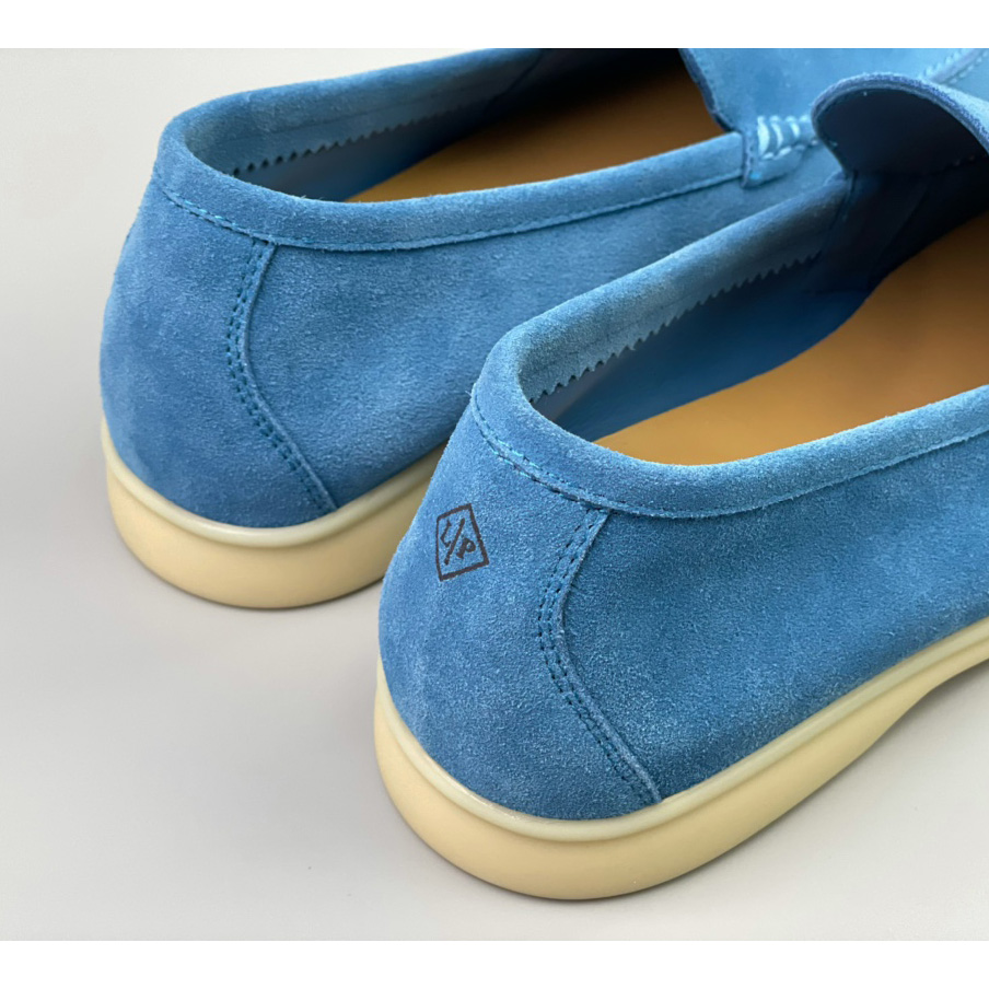 Loro Piana Summer Walk Loafers In Blue - EUR FASHION