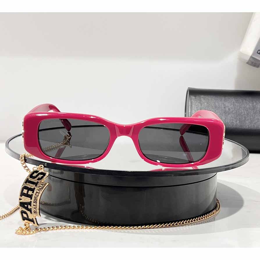 Balenciaga Dynasty Rectangle Acetate Sunglasses - EUR FASHION