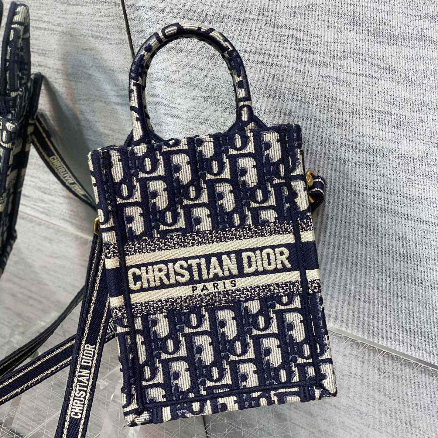 Dior Mini Dior Book Tote Phone Bag - EUR FASHION