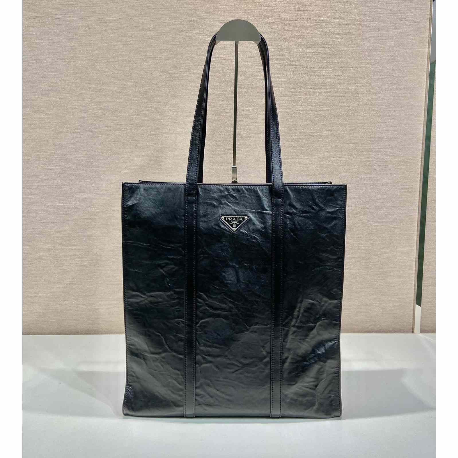 Prada Medium Antiqued Nappa Leather Tote Bag - EUR FASHION