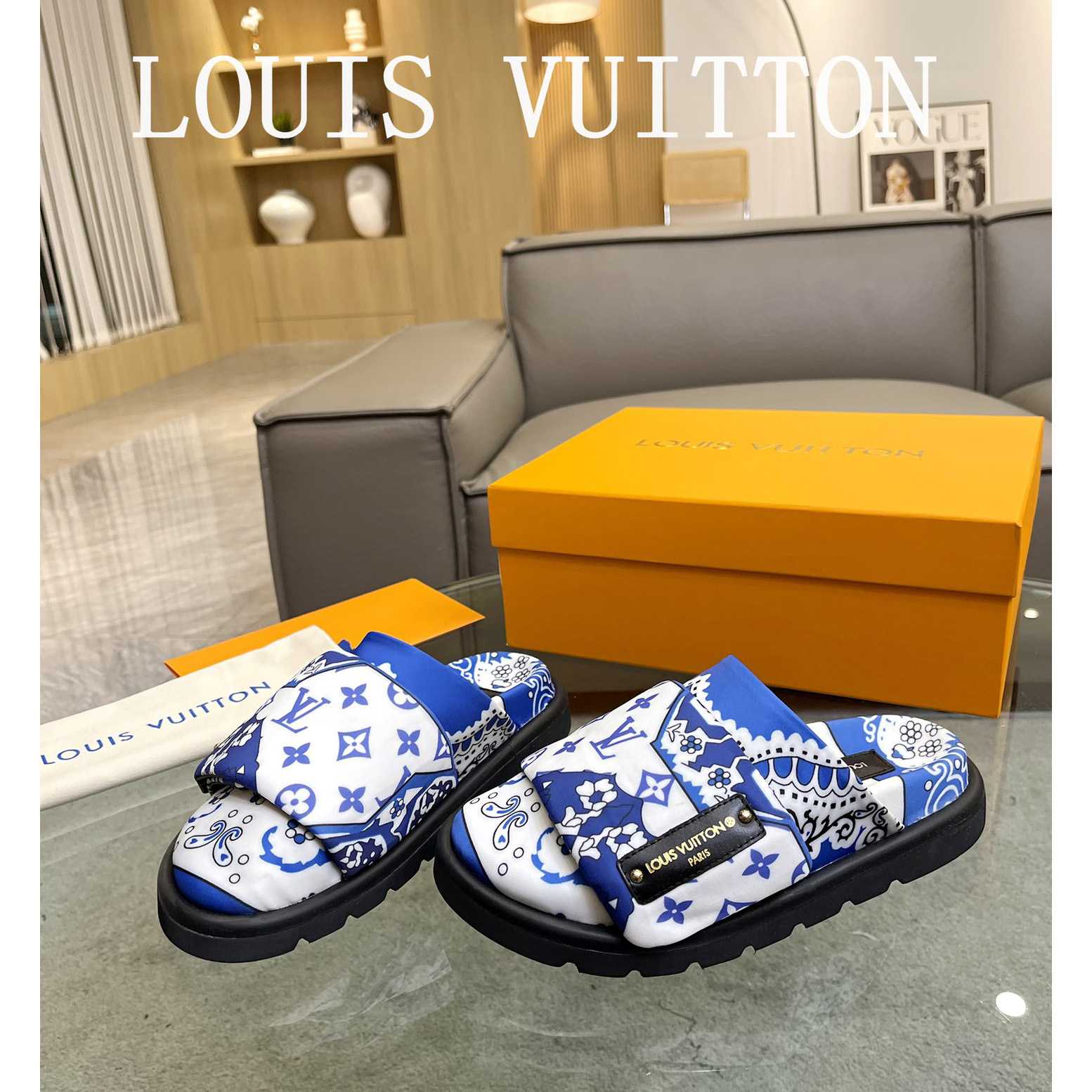 Louis Vuitton Slipper Pillow Flat Comfort Mule        1AAM52 - EUR FASHION