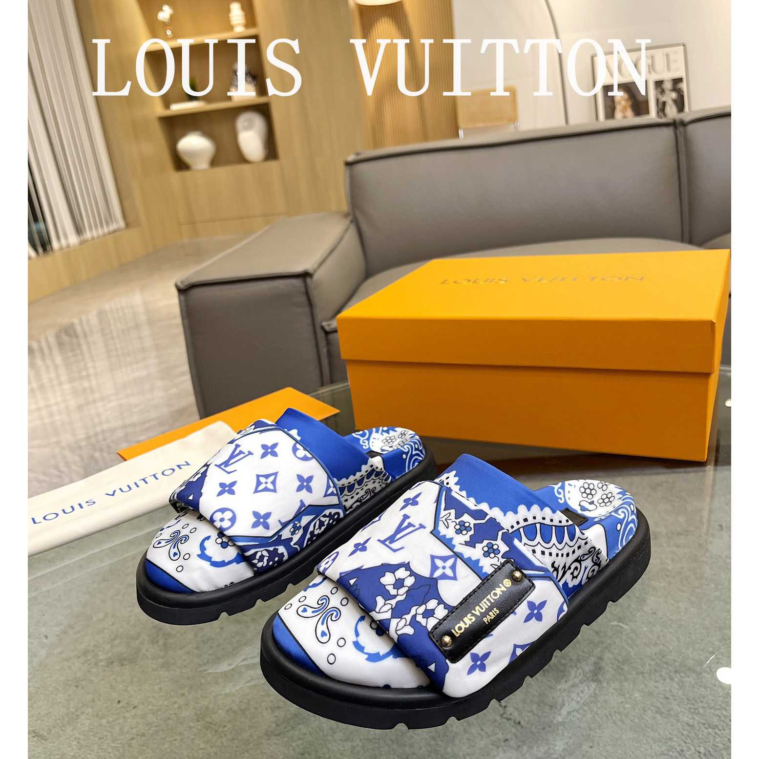 Louis Vuitton Slipper Pillow Flat Comfort Mule        1AAM52 - EUR FASHION