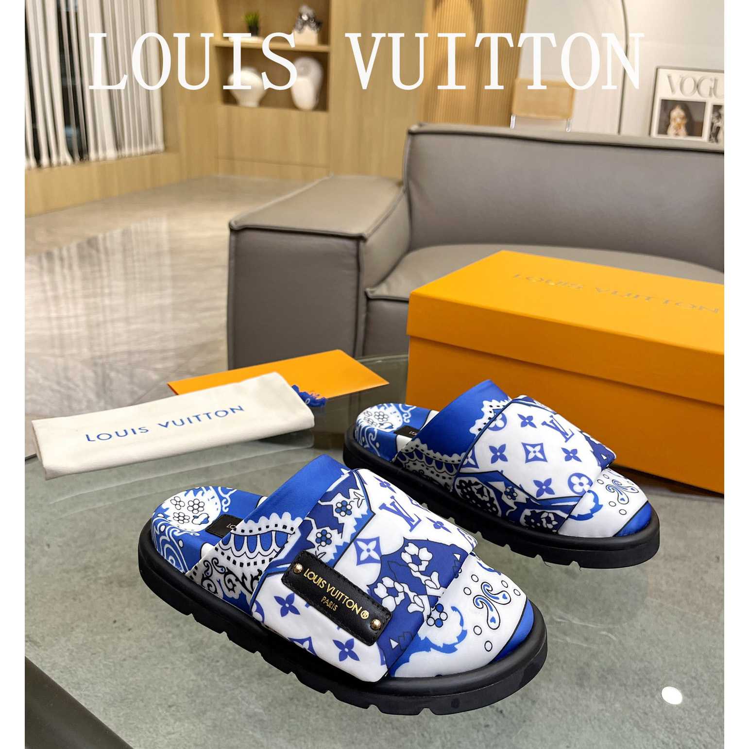 Louis Vuitton Slipper Pillow Flat Comfort Mule        1AAM52 - EUR FASHION