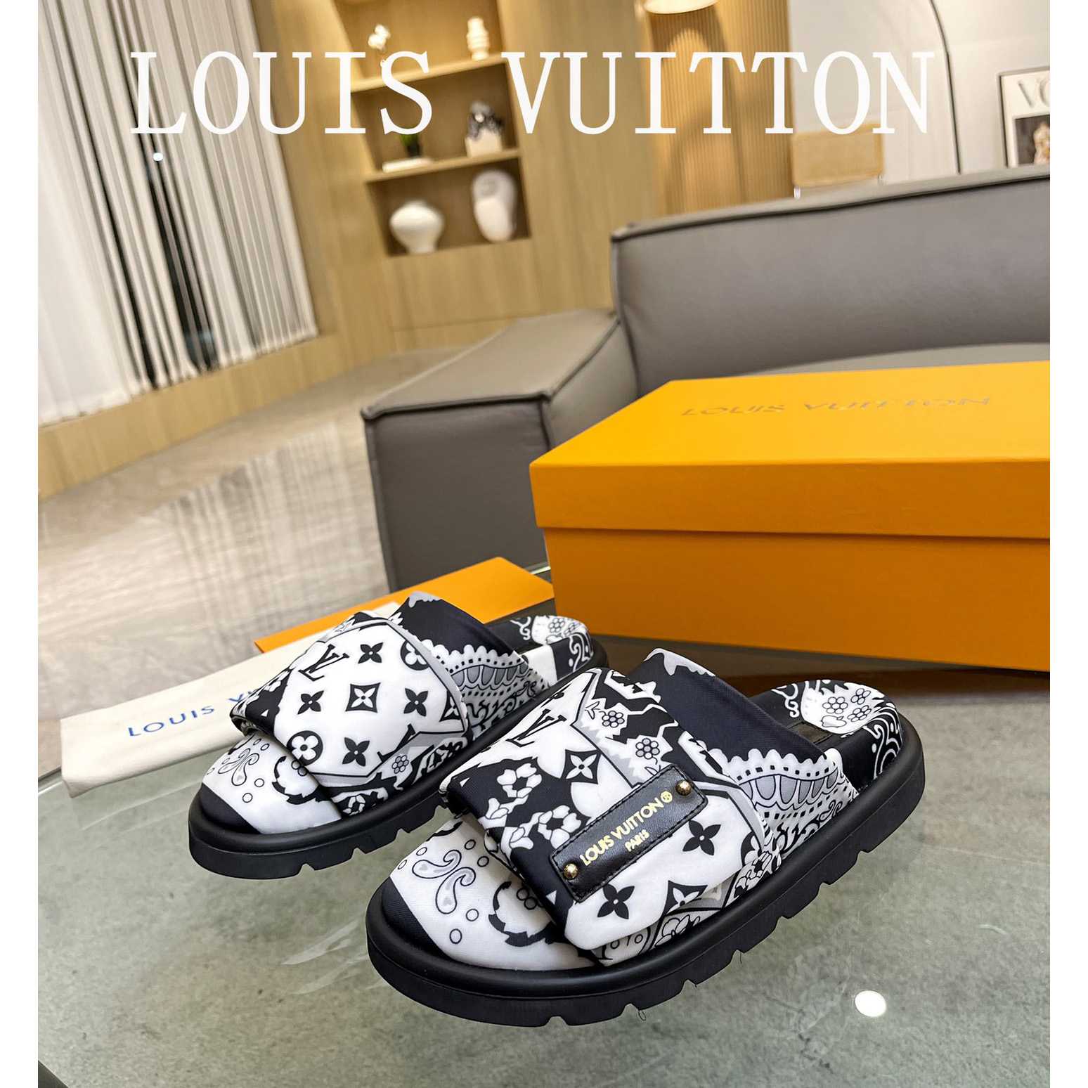 Louis Vuitton Slipper Pillow Flat Comfort Mule       - EUR FASHION