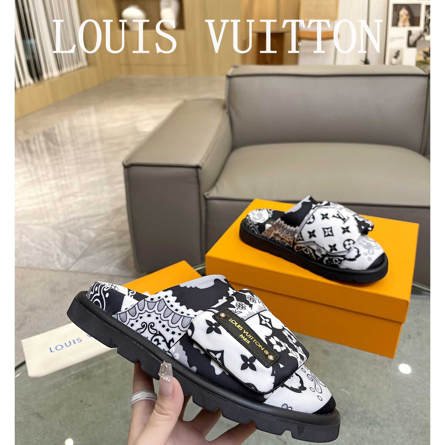 Louis Vuitton Slipper Pillow Flat Comfort Mule       - EUR FASHION