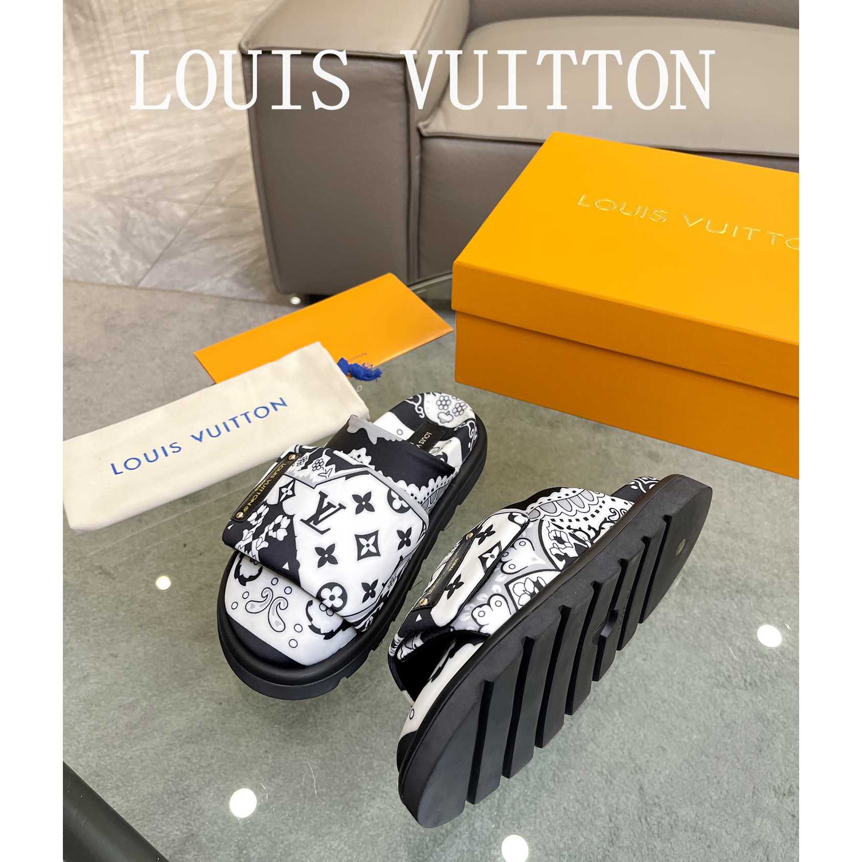 Louis Vuitton Slipper Pillow Flat Comfort Mule       - EUR FASHION