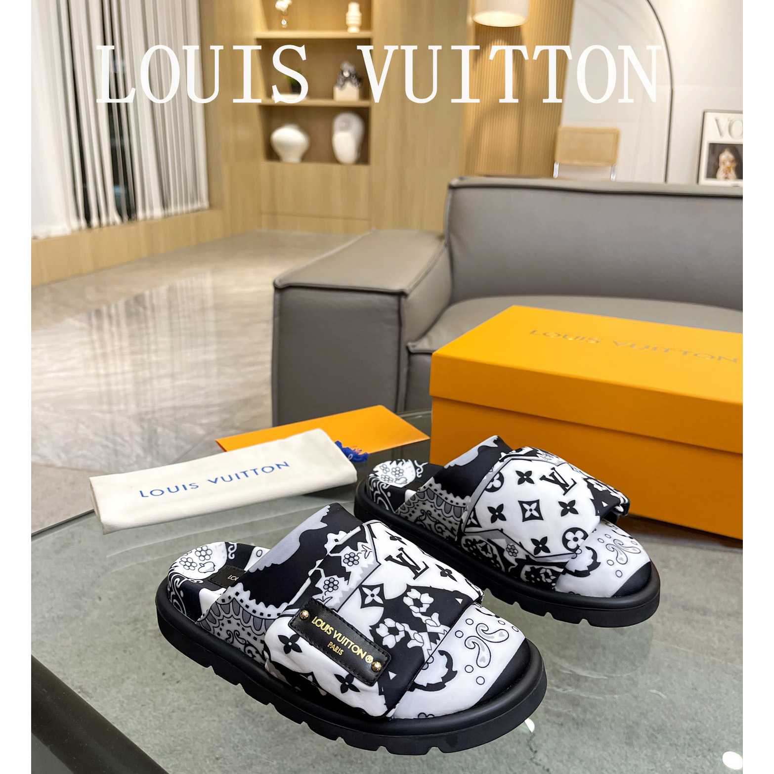 Louis Vuitton Slipper Pillow Flat Comfort Mule       - EUR FASHION