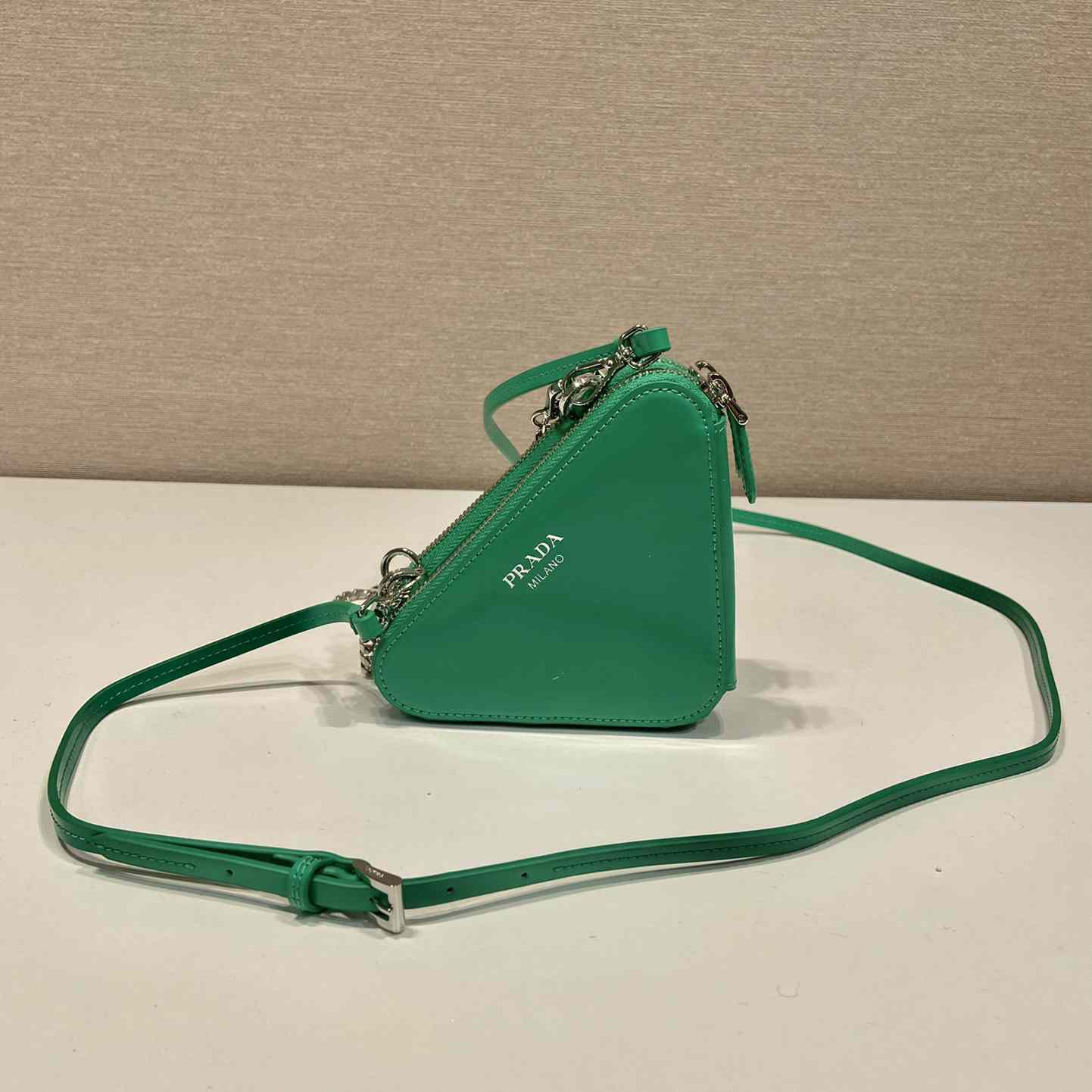 Prada Embellished Satin And Leather Mini-Pouch - EUR FASHION