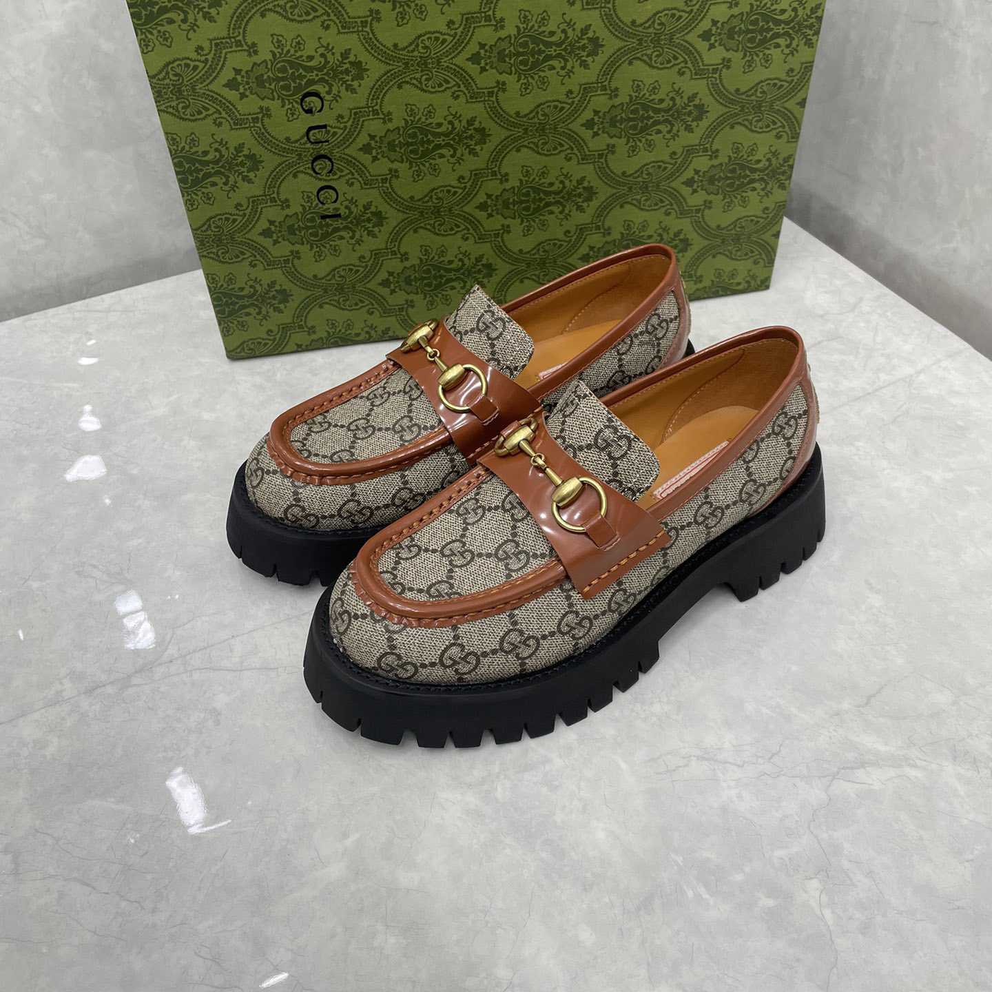 Gucci Women's GG Lug Sole Loafer - EUR FASHION