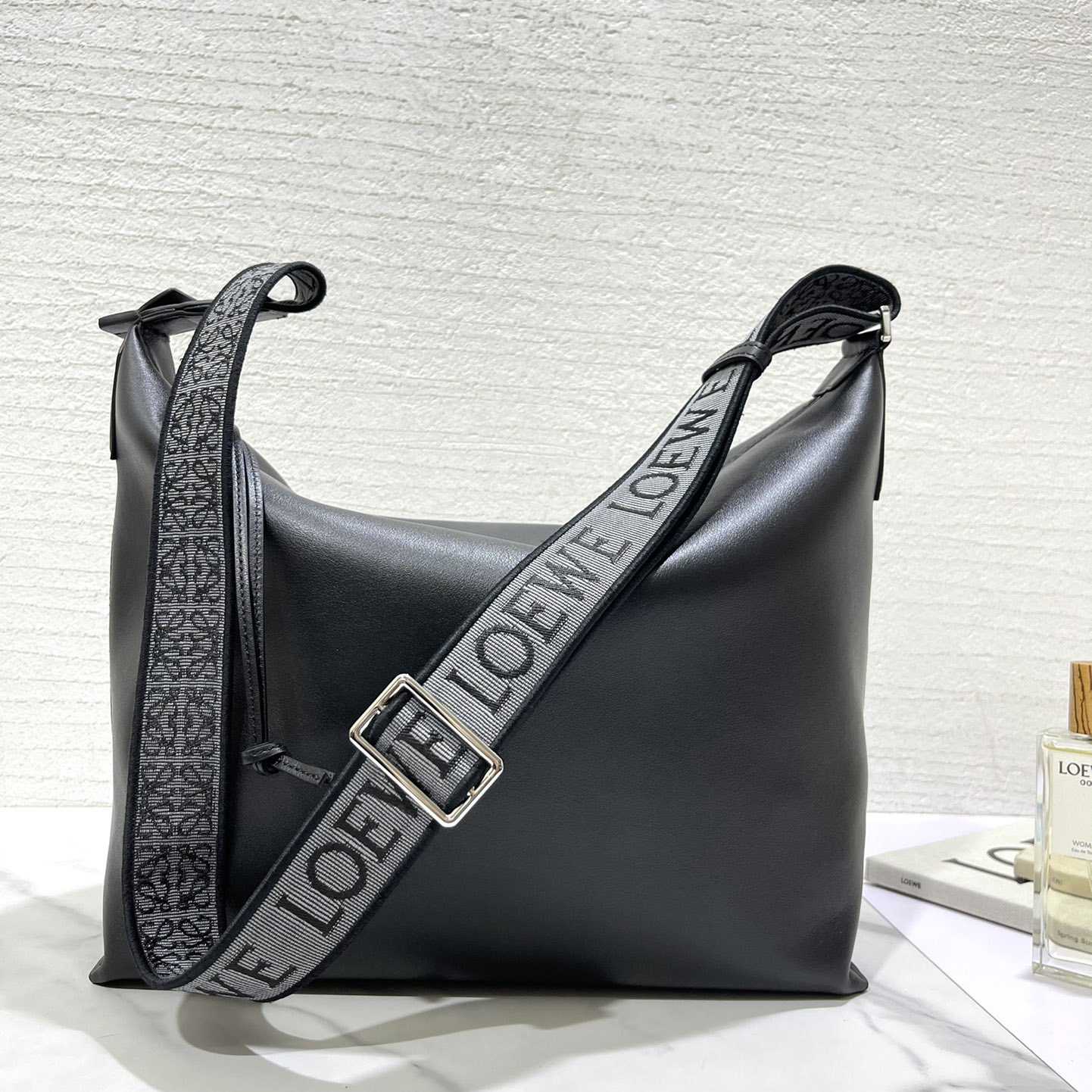 Loewe Cubi Crossbody Bag In Supple Smooth Calfskin And Jacquard - EUR FASHION