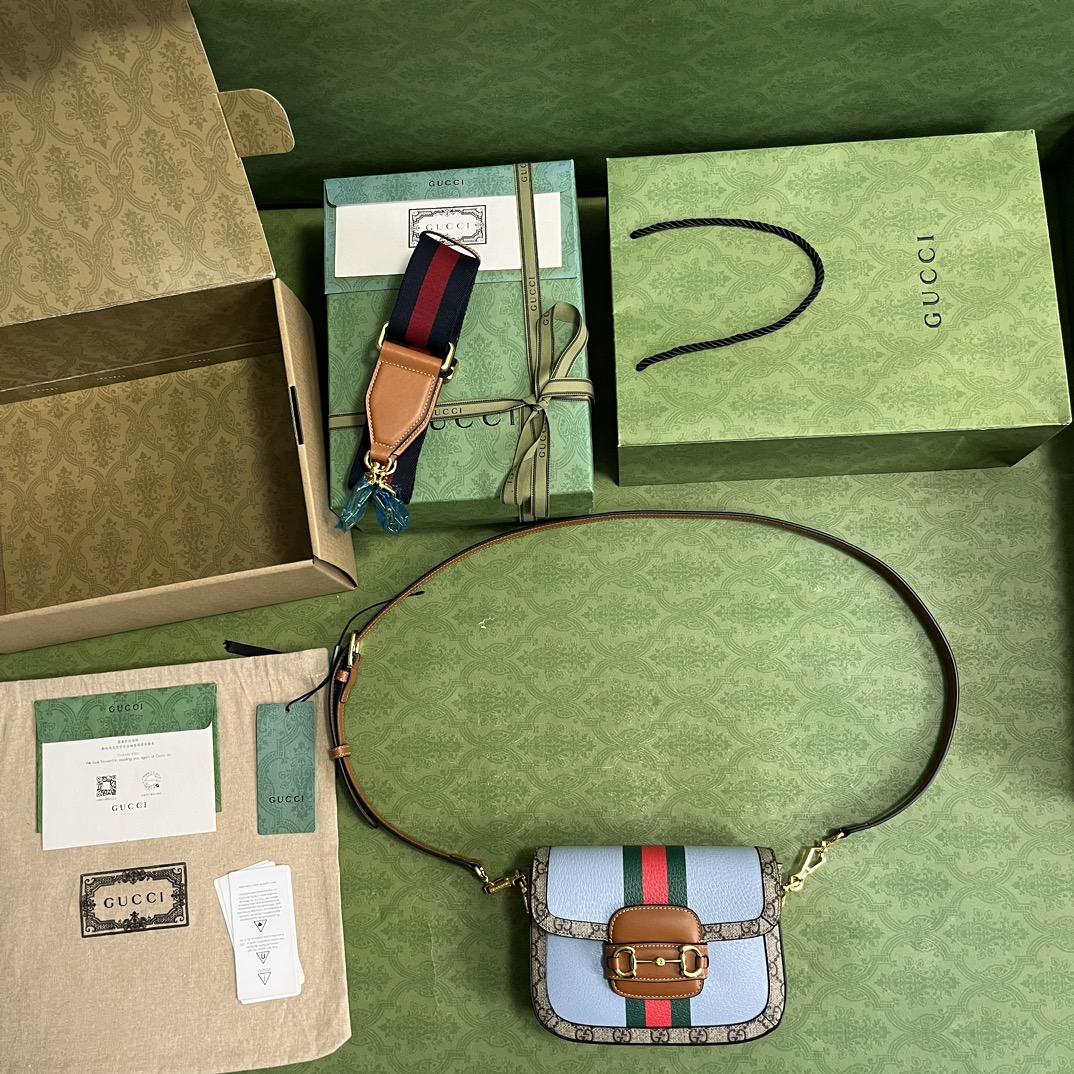 Gucci Horsebit 1955 Mini Bag(20.5-14.5-5cm)   - EUR FASHION