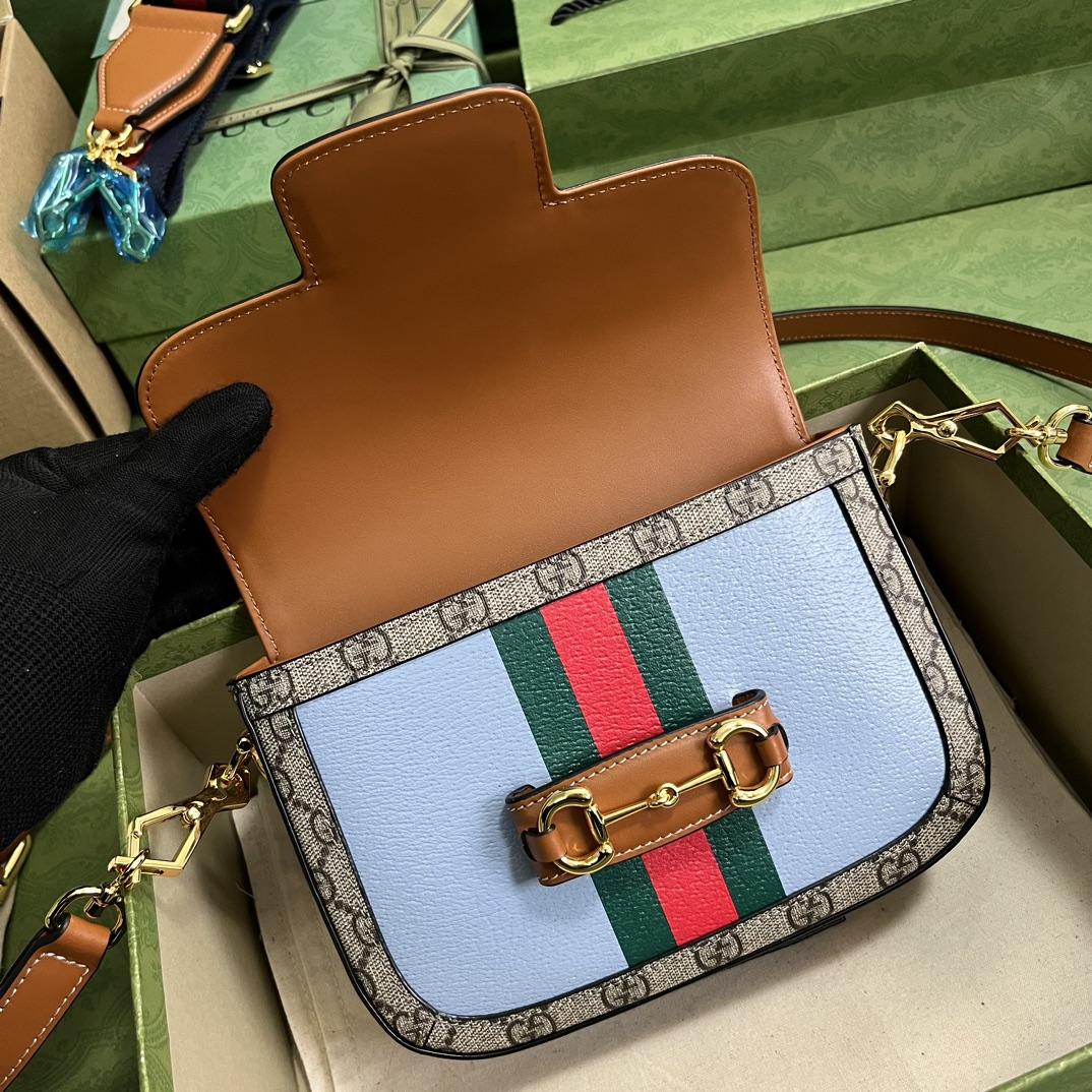 Gucci Horsebit 1955 Mini Bag(20.5-14.5-5cm)   - EUR FASHION