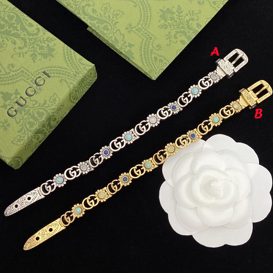 Gucci Double G Flower Bracelet - EUR FASHION