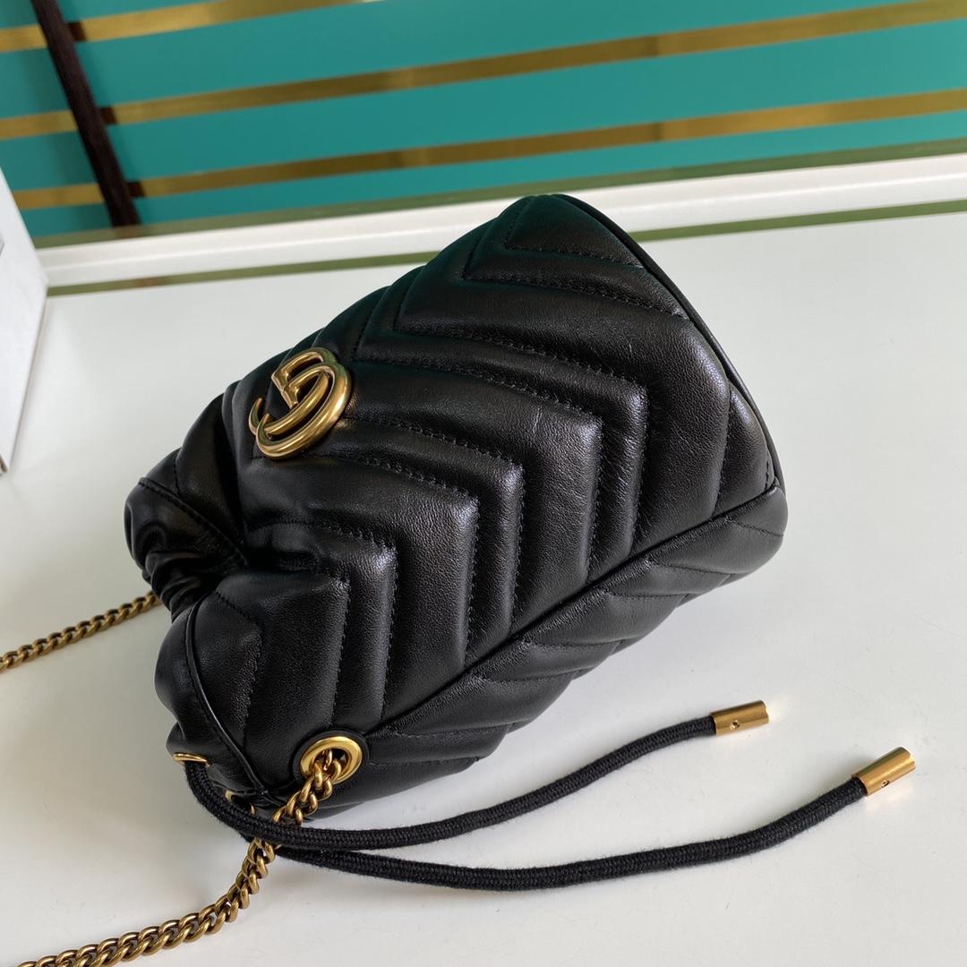 Gucci GG Marmont Mini Bucket Bag(19-17cm) - EUR FASHION