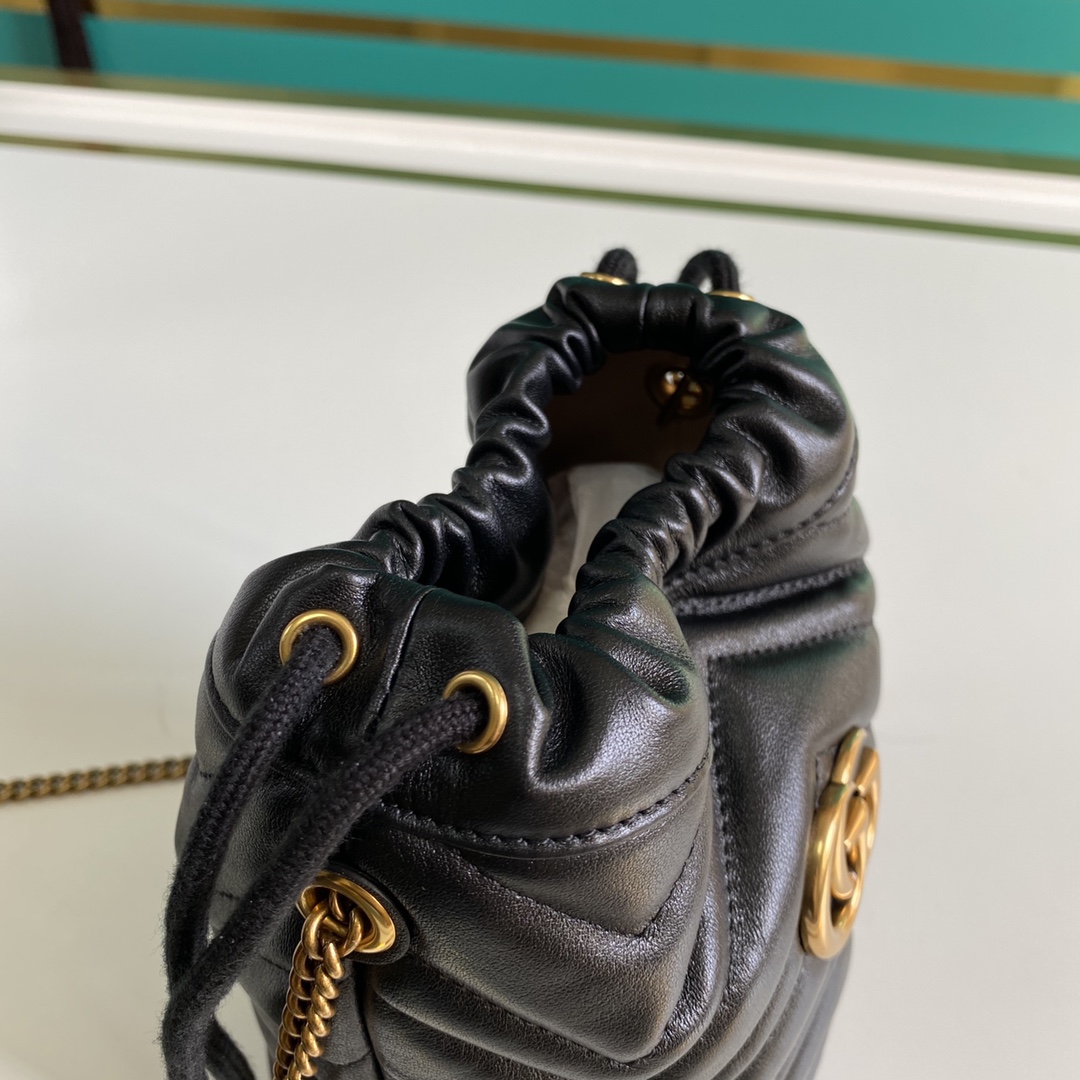 Gucci GG Marmont Mini Bucket Bag(19-17cm) - EUR FASHION