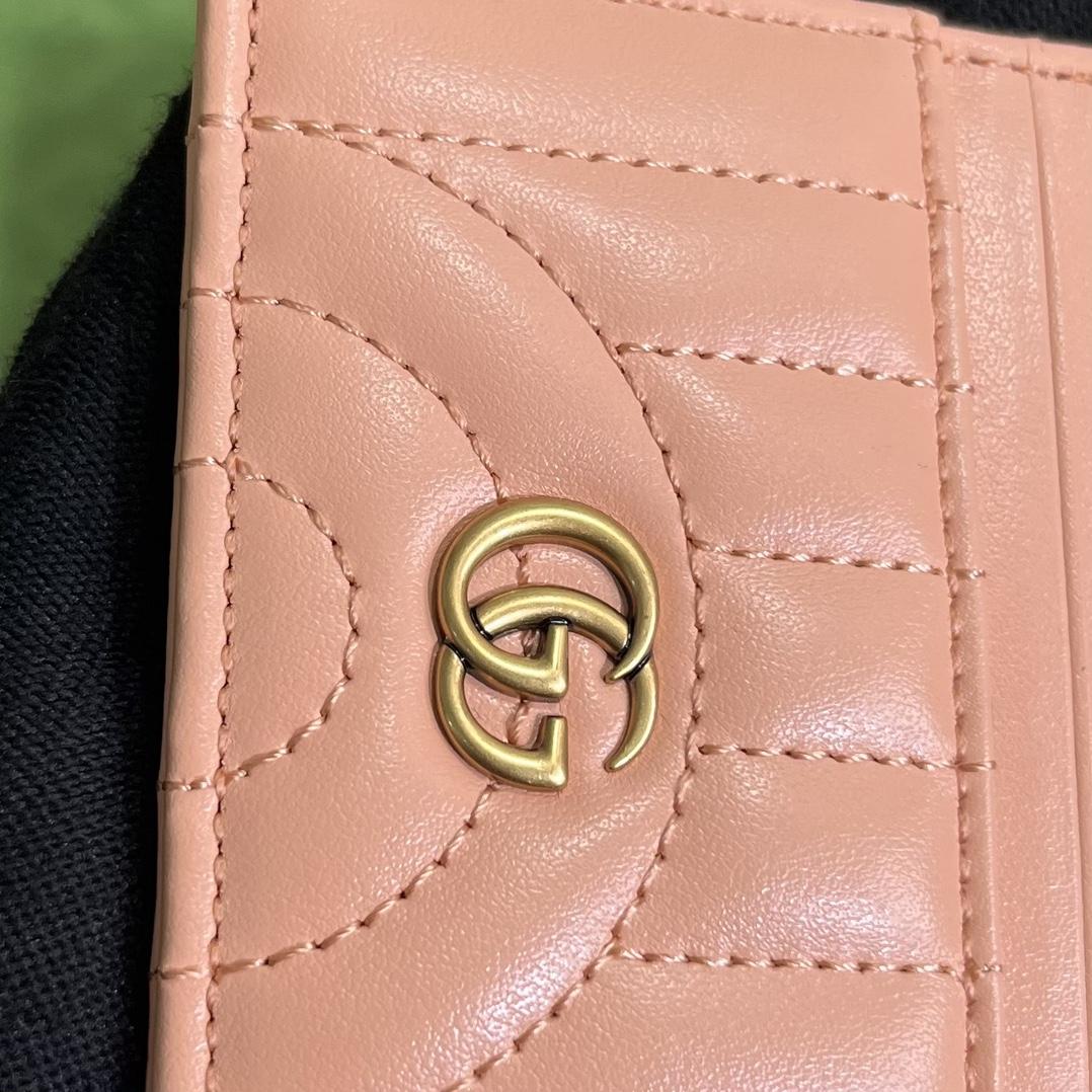 Gucci GG Marmont Matelassé Card Case(10-7cm) - EUR FASHION