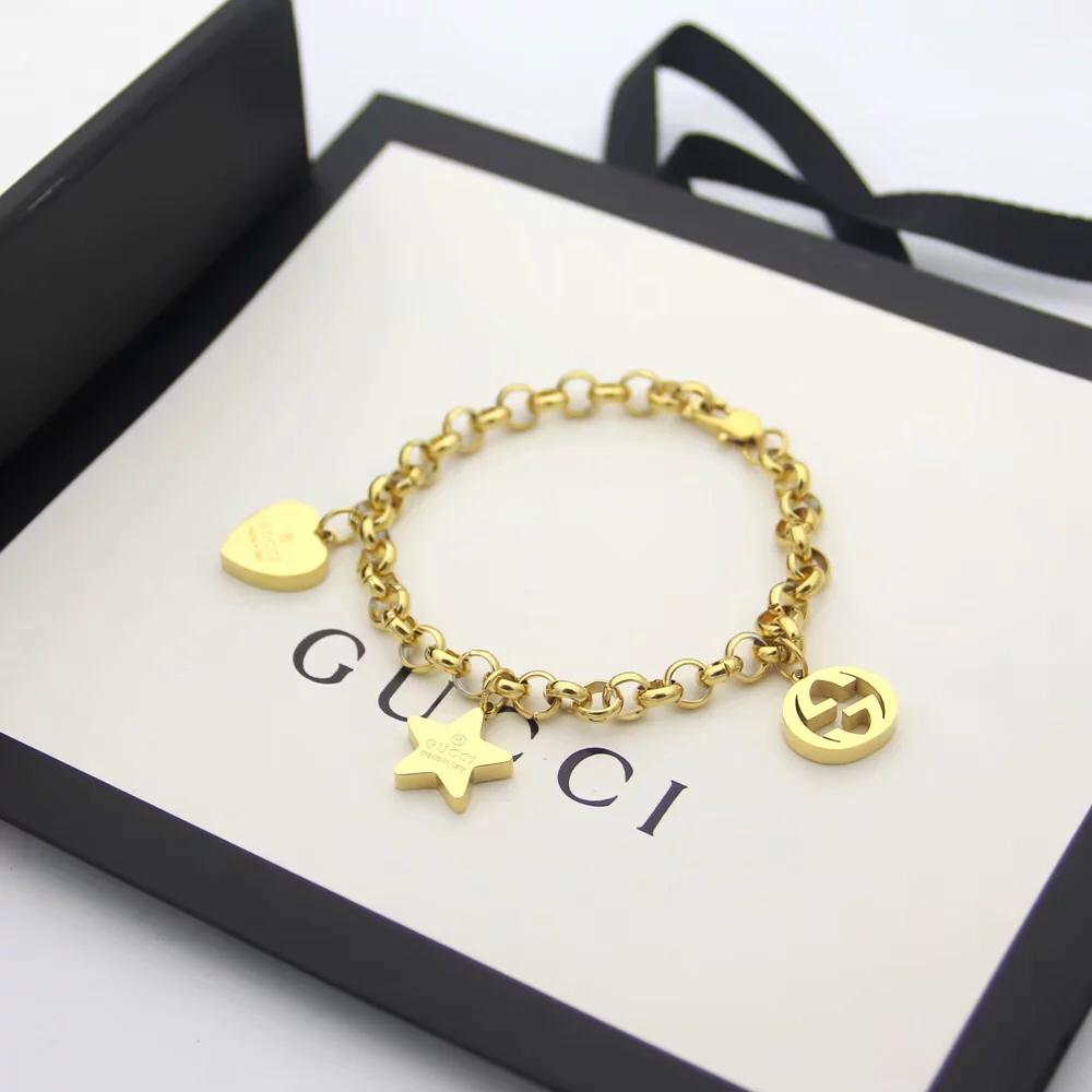 Gucci Sliver Bracelet With Gucci Charms - EUR FASHION