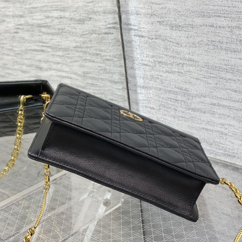 Dior Caro Zipped Pouch With Chain  - EUR FASHION