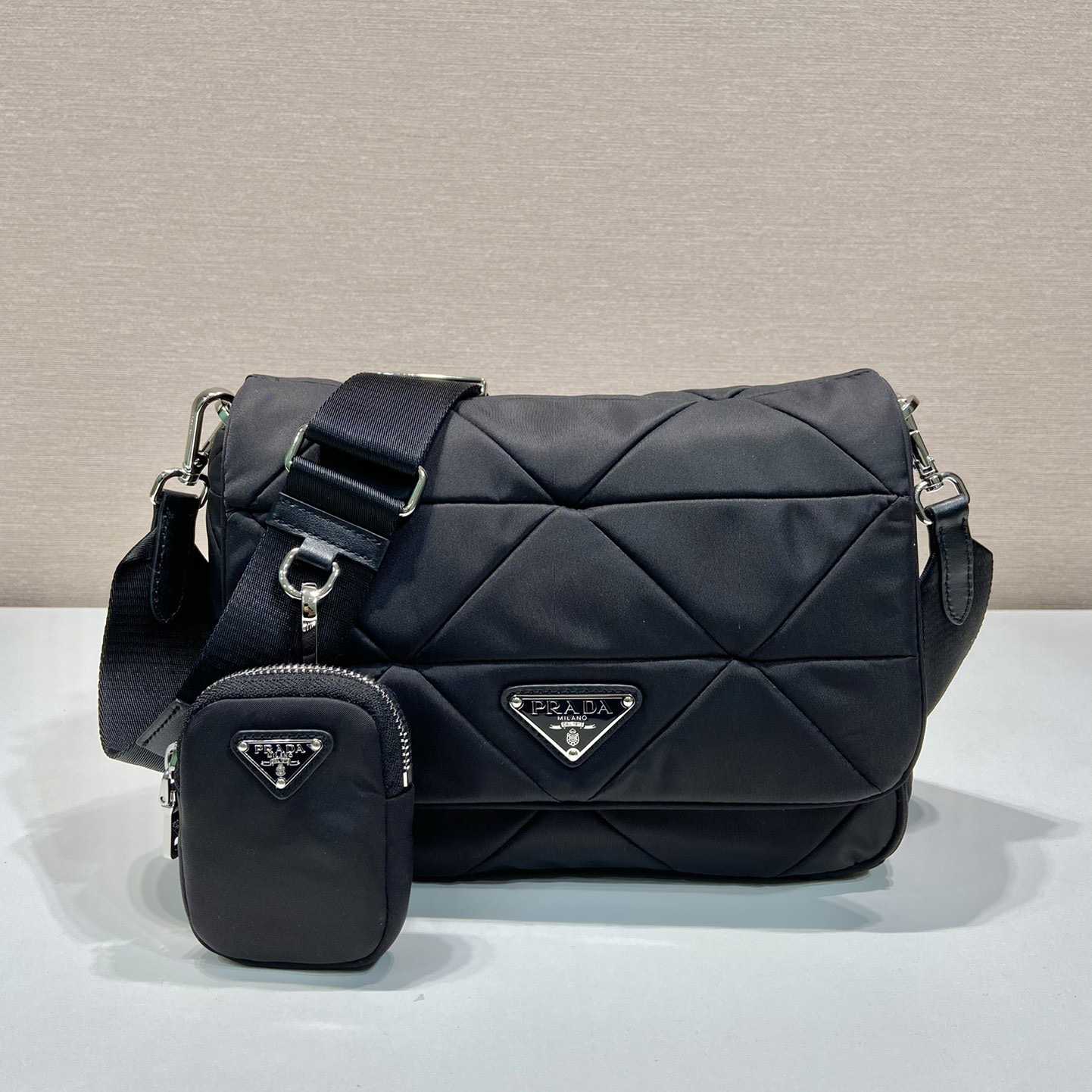 Prada Padded Re-Nylon Shoulder Bag - EUR FASHION