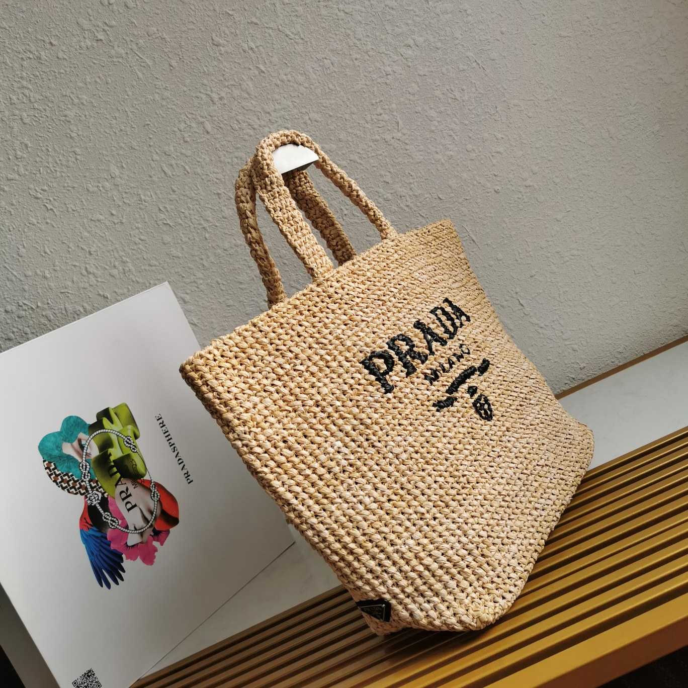 Prada Small Raffia Tote Bag - EUR FASHION