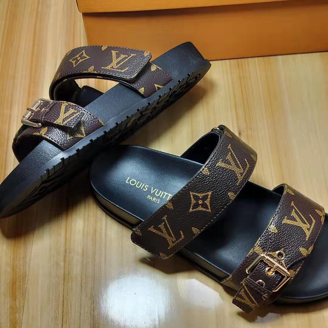 Louis Vuitton Bom Dia Flat Comfort Mule   1AAW8L - EUR FASHION