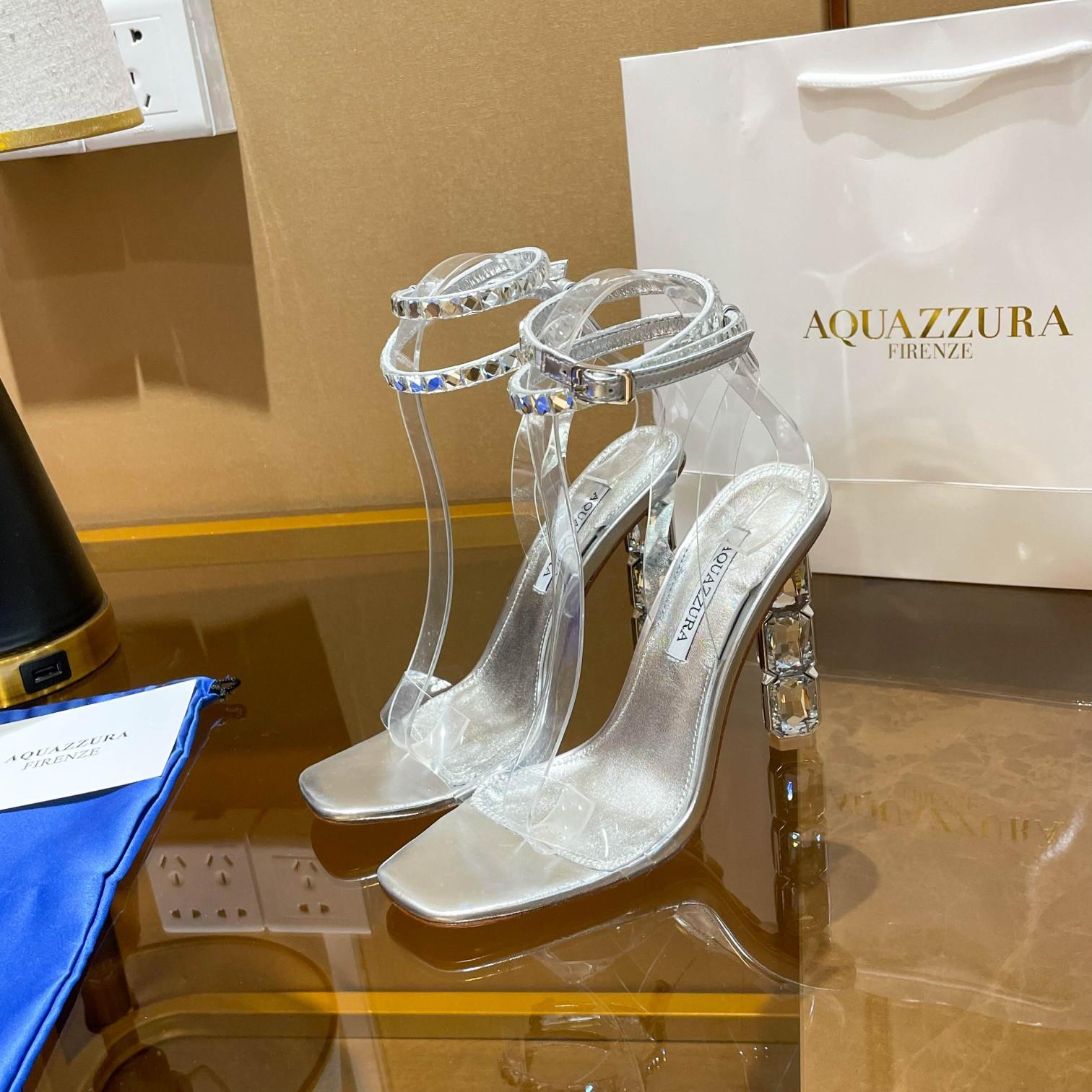 Aquazzura Aura Plexi Sandal 105 - EUR FASHION