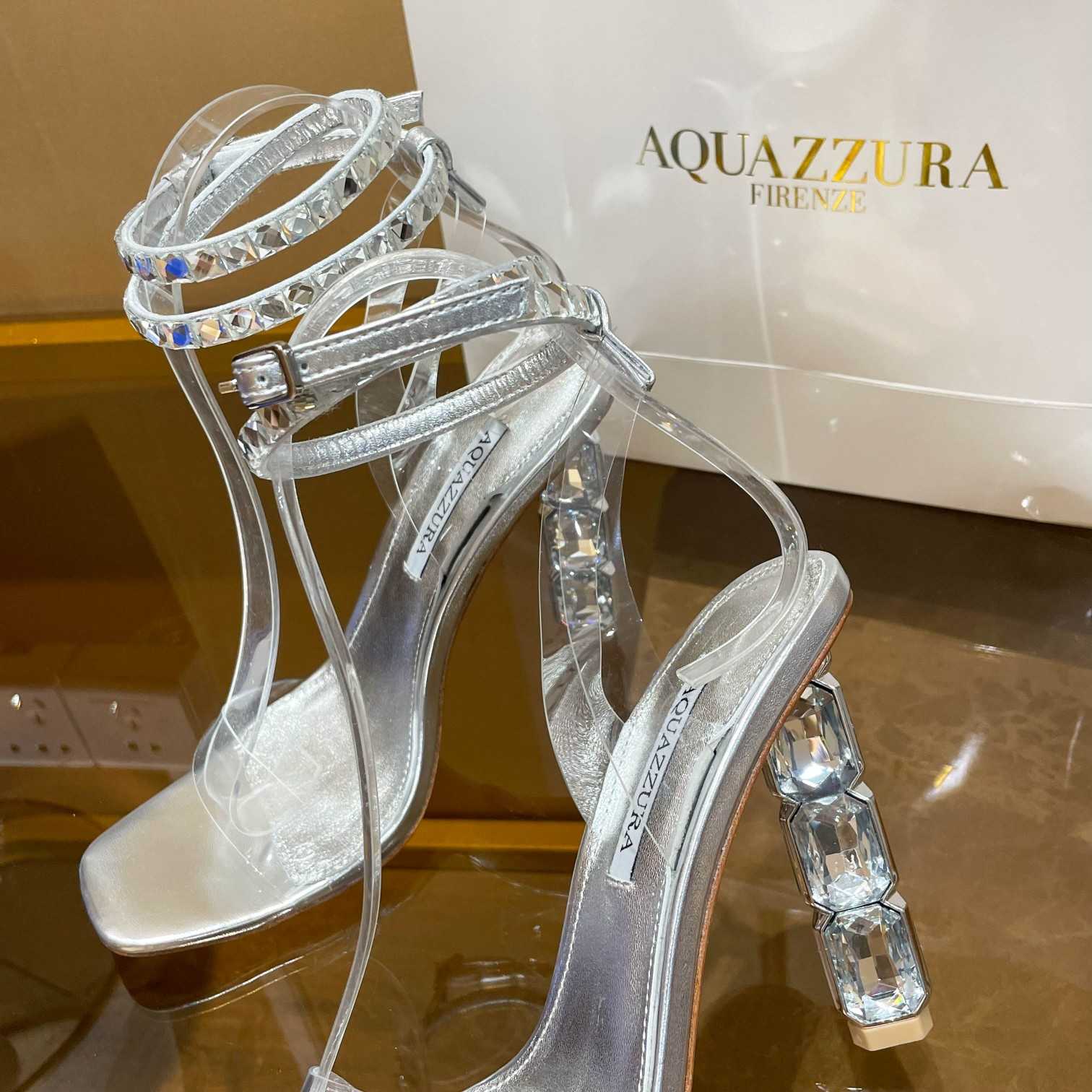 Aquazzura Aura Plexi Sandal 105 - EUR FASHION