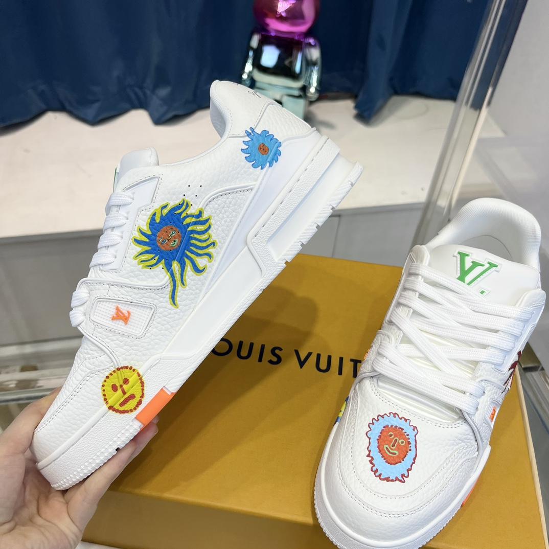 Louis Vuitton LV x YK LV Trainer Sneaker  (upon uk size)      1ABD3I - EUR FASHION